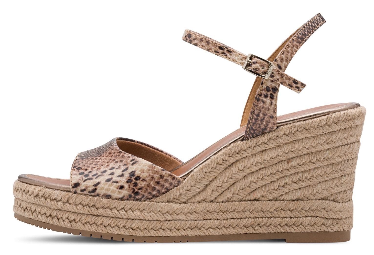 Tamaris Keilsandalette  Plateau, Sommerschuh mit modischem Juterahmen