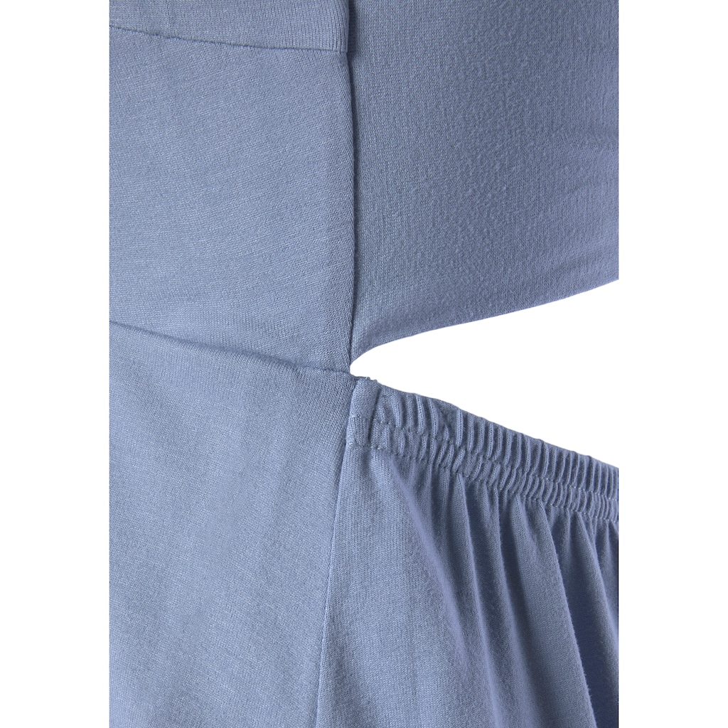 Buffalo Jerseykleid, mit tollem Rückenausschnitt, kurzes Sommerkleid, Strandkleid, Basic