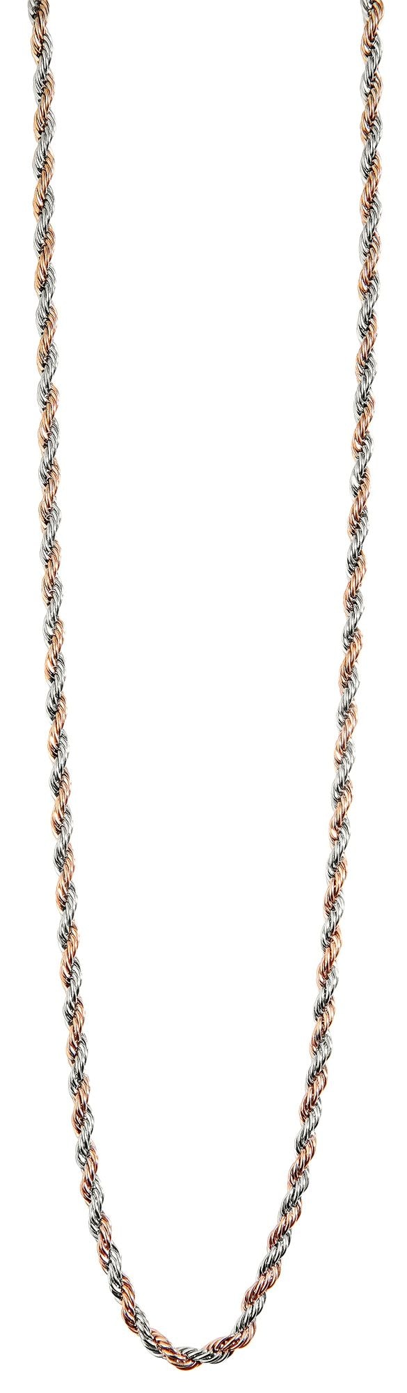 Adelia´s Gliederkette »Unisex Halskette ¿ Kordelkette aus Edelstahl 45 cm«