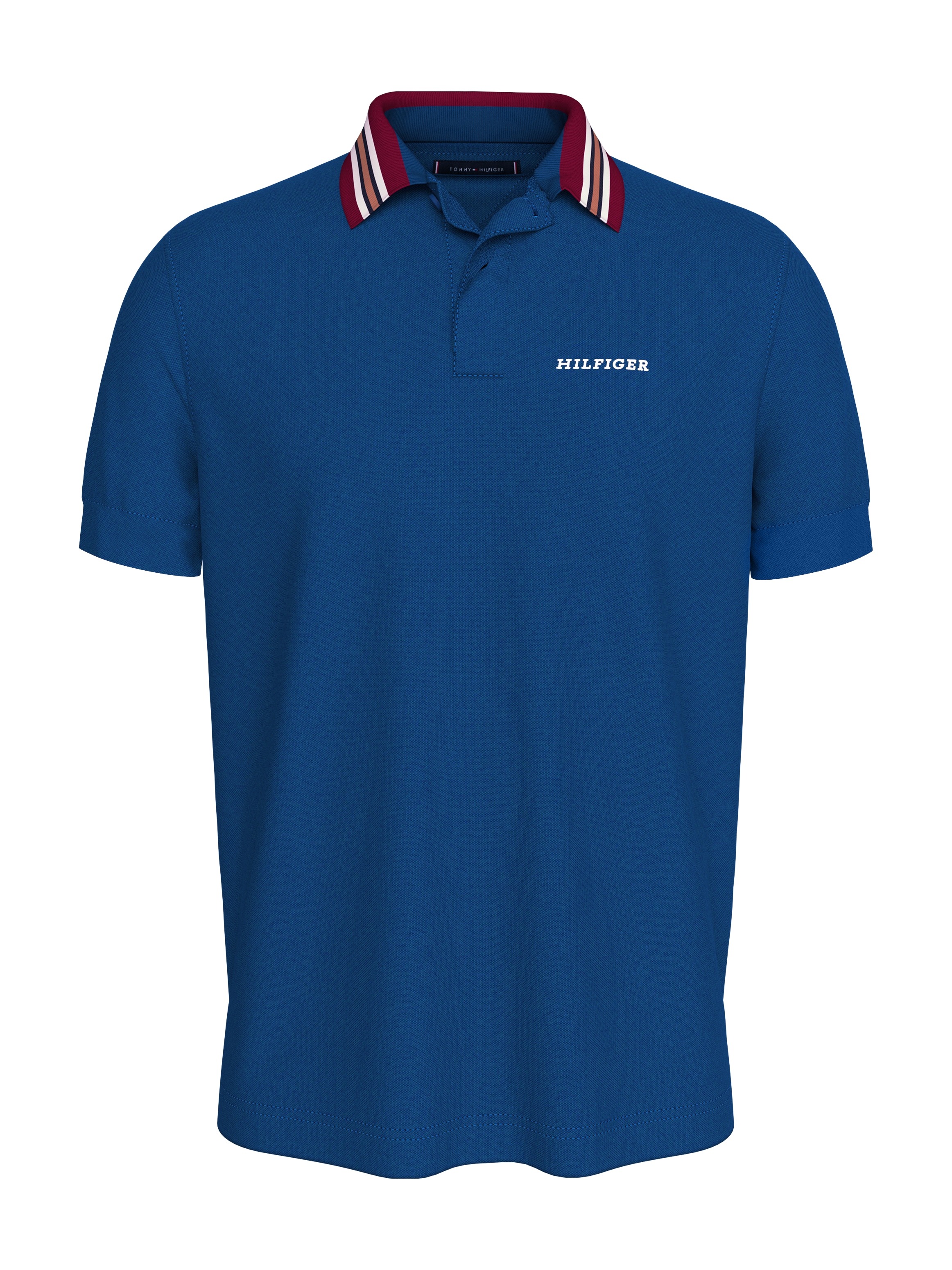 Tommy Hilfiger Poloshirt »GIFTING POLO RWB COLLAR REG POLO«, Streifen an Kragen und Bündchen