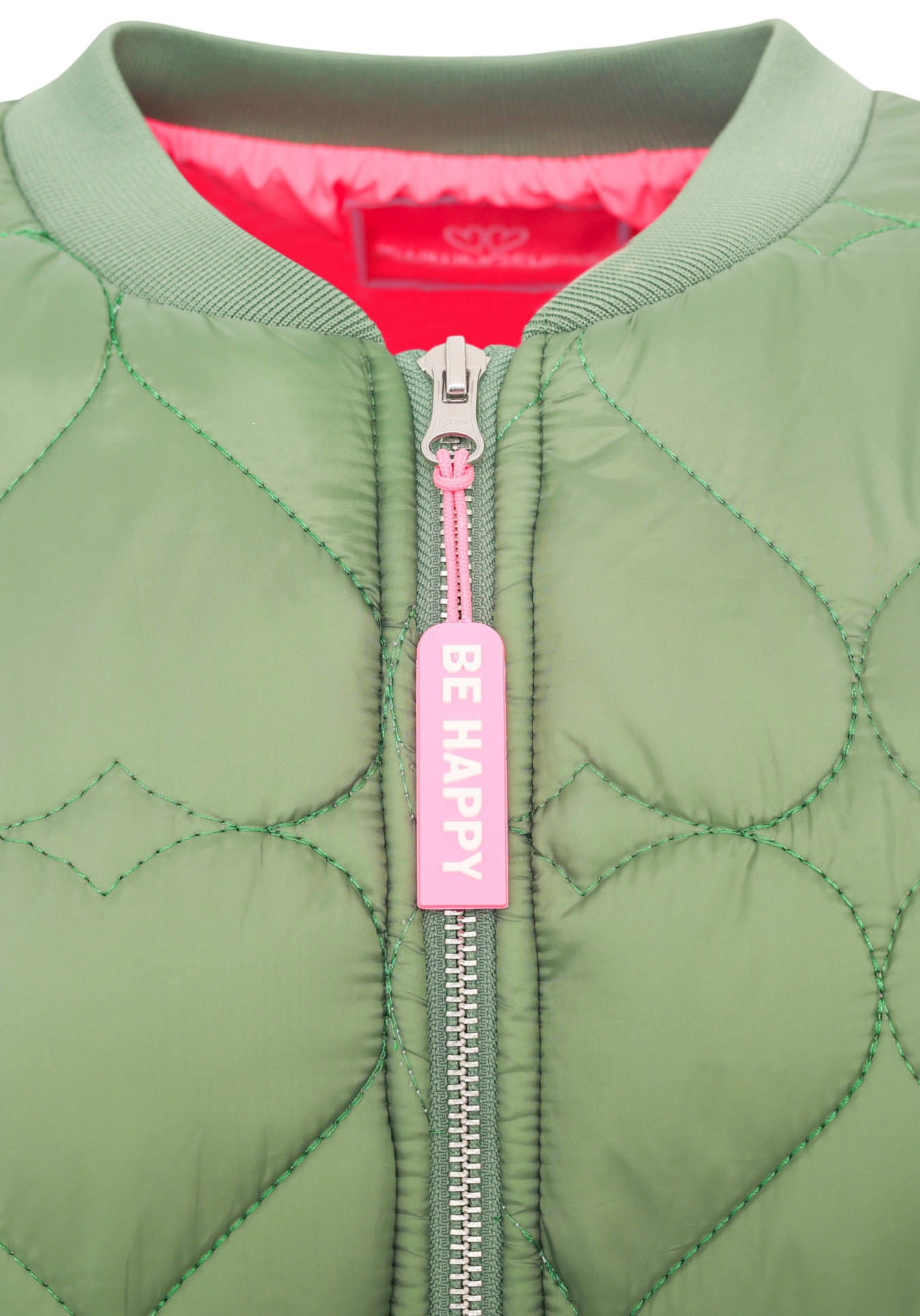 Zwillingsherz Bomberjacke »"Be Happy"«, ohne Kapuze, modisch, Kontrastdetails, regular fit, langärmelig, mit Herzsticker