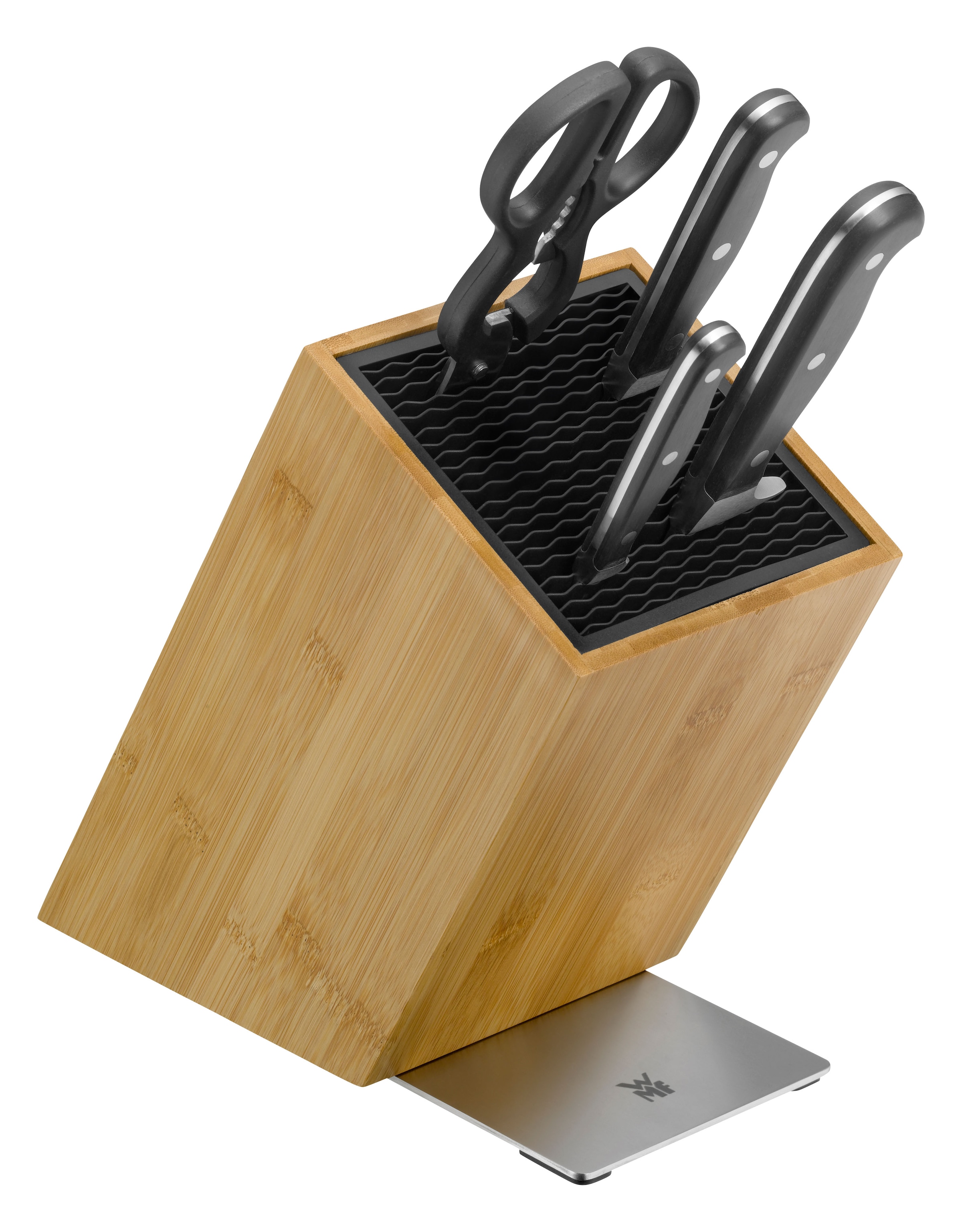 WMF Messerblock »Spitzenklasse Plus«, 5 tlg., 5-teilig, FlexTec Messerblock, robuste, langlebige Klingen