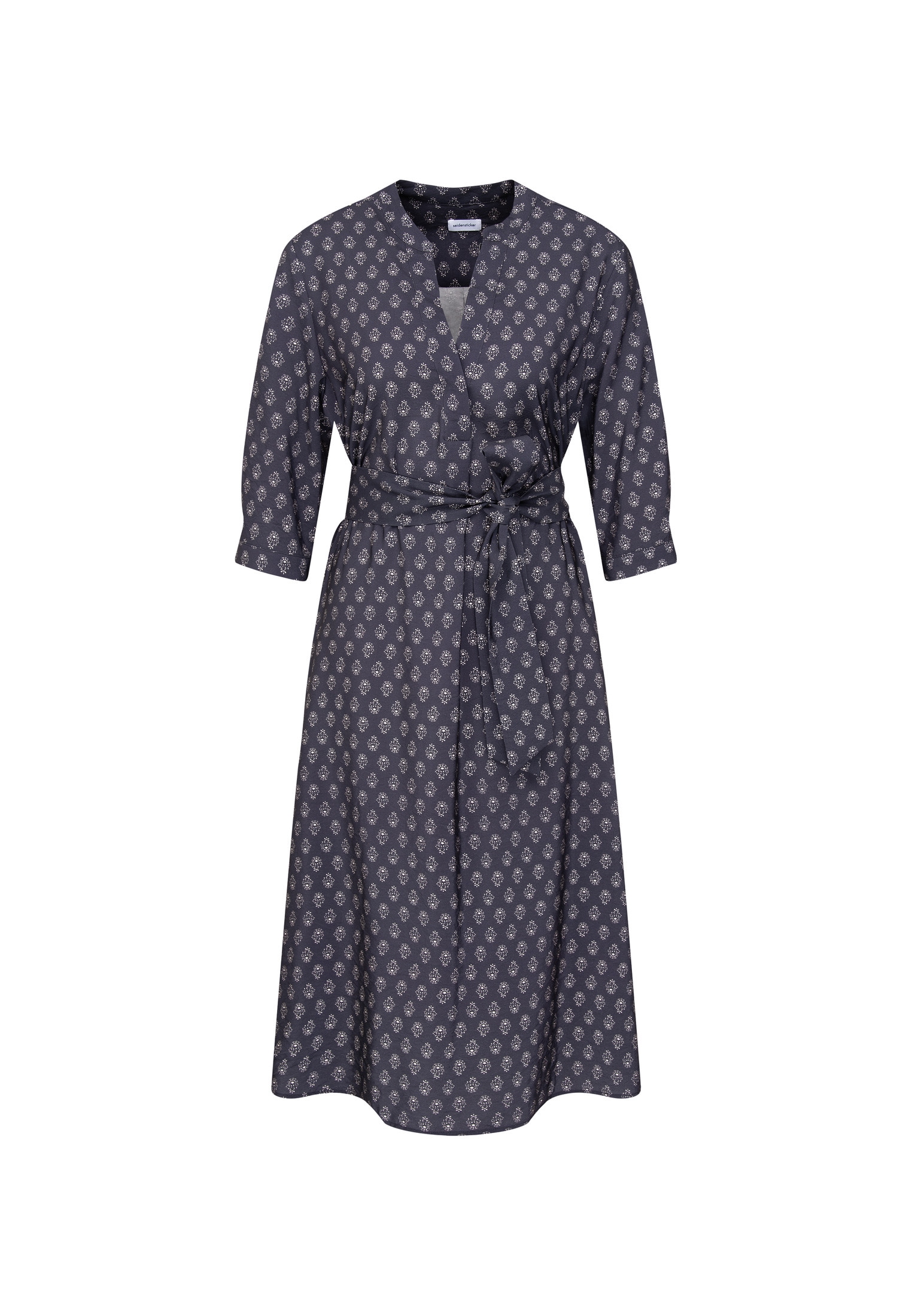 seidensticker Sommerkleid 3/4 V-Neck Druck