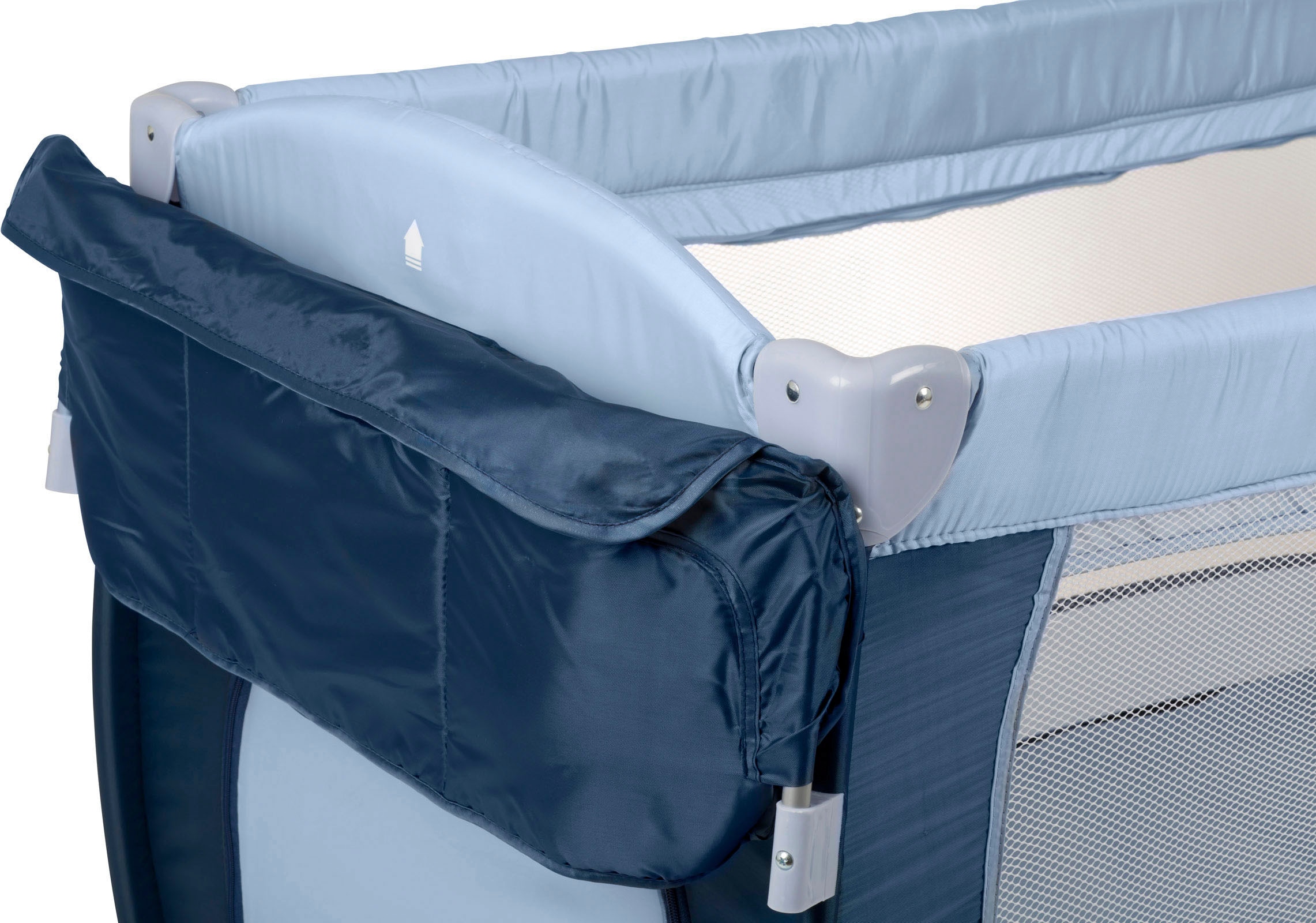 BabyGo Baby-Reisebett »Sleeper Deluxe, blau«, mit Musik-Mobile