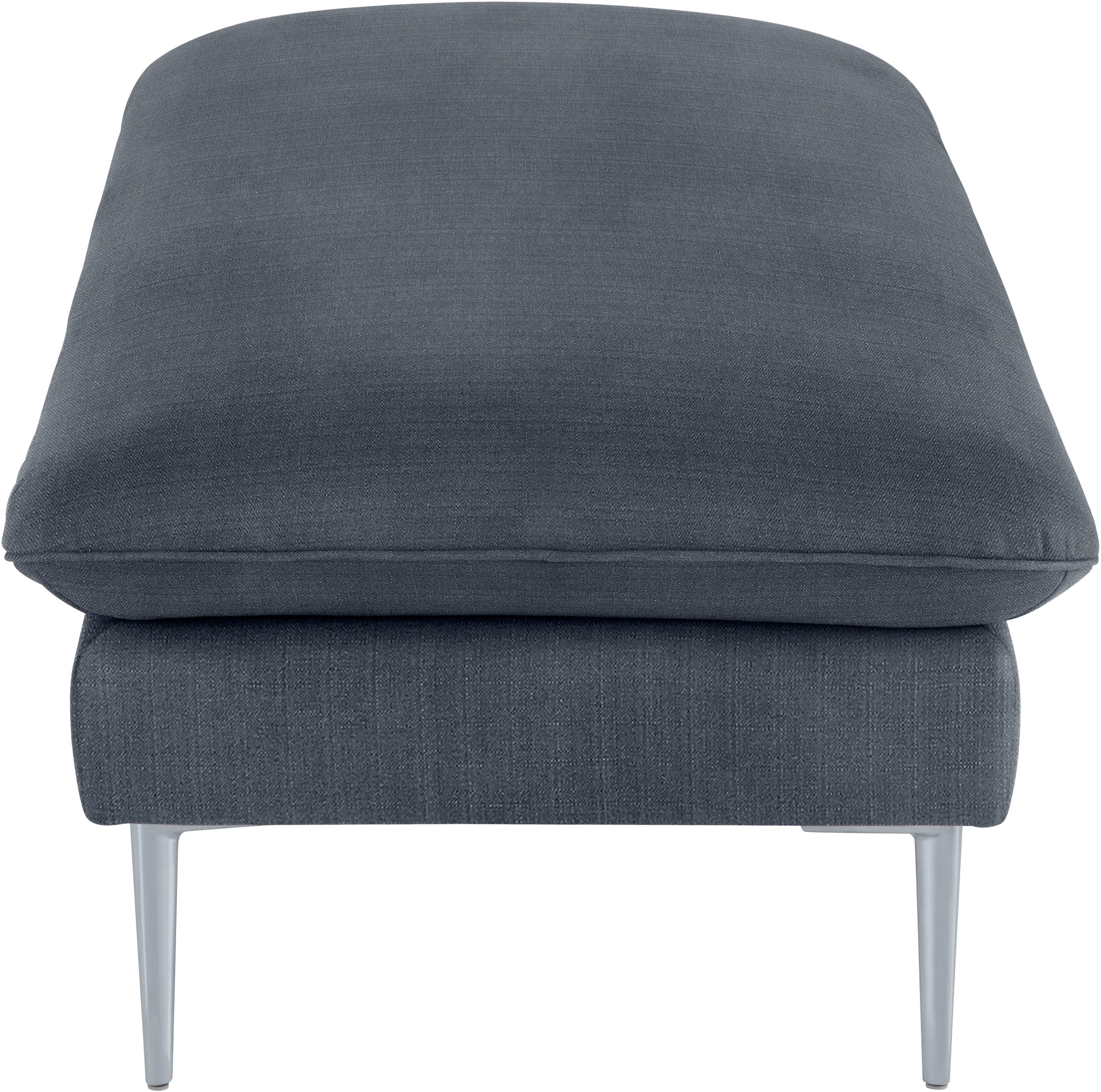 W.SCHILLIG Hocker »enjoy&MORE« Füße silber matt, Breite 151 cm