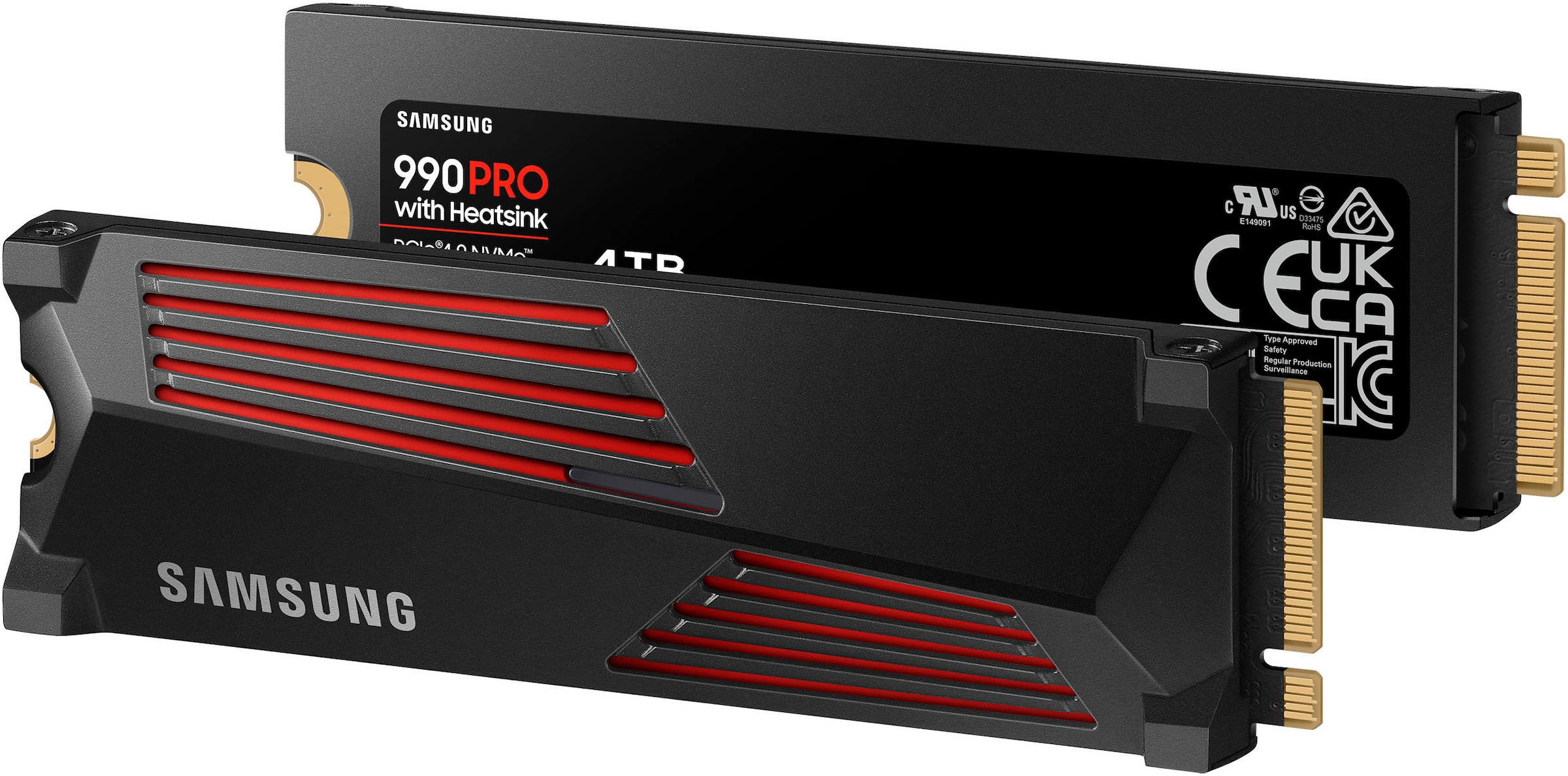 interne SSD »990 PRO Heatsink 4TB«, Anschluss PCI Express 4.0