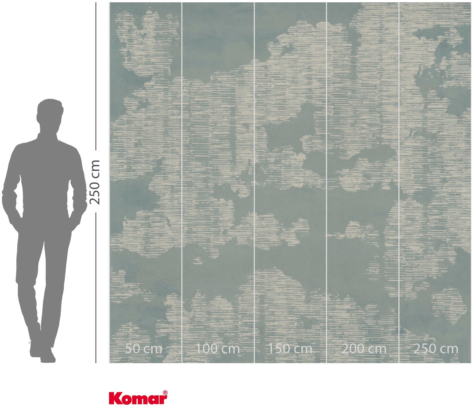Komar Fototapete »Vlies Fototapete - Cravure Clouds - Größe 250 x 250 cm« Motiv | bedruckt glatt