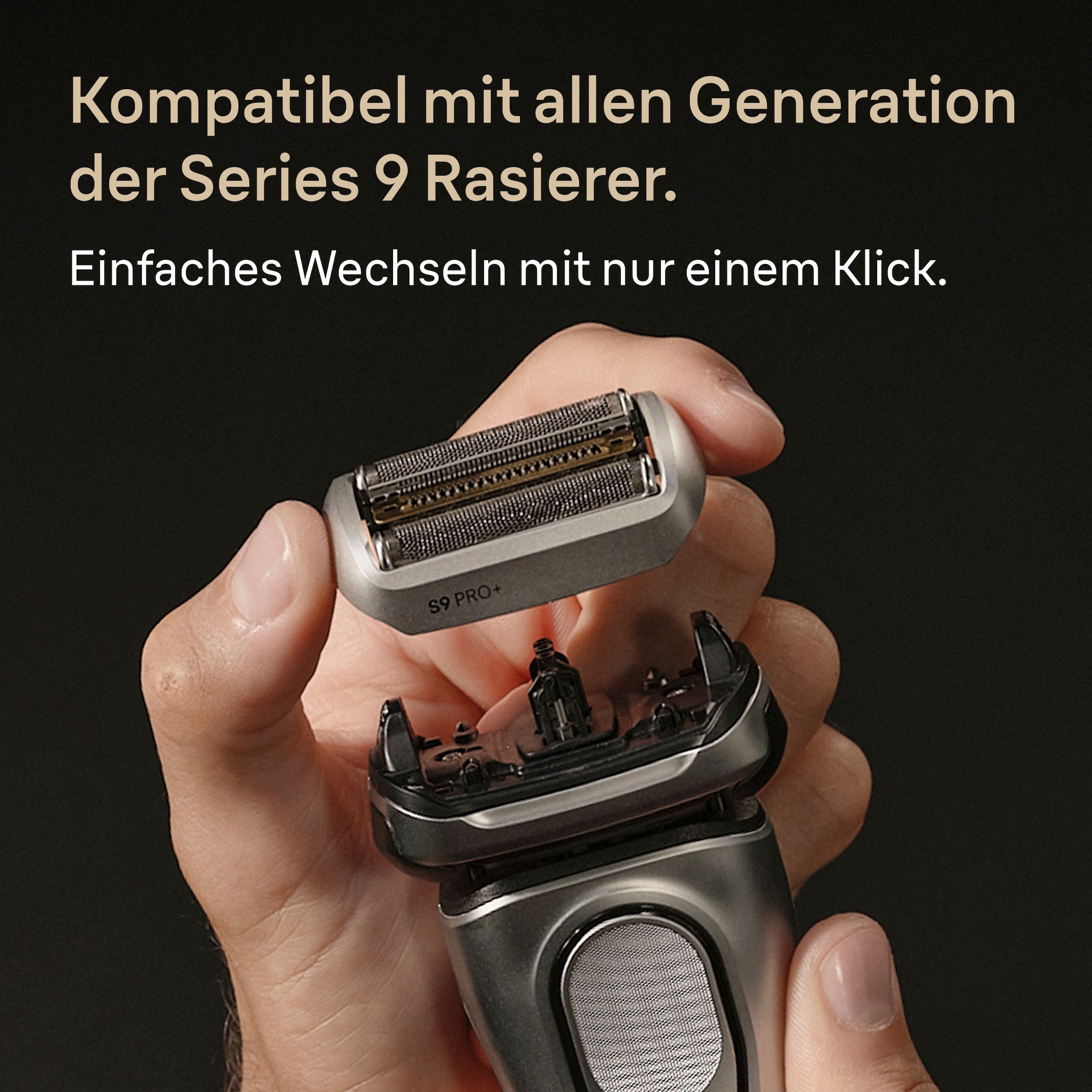 Braun Ersatzscherkopf »Series 9 96M« Kompatibel mit allen Braun Series 9 Rasierern, ORIGINAL vom Hersteller