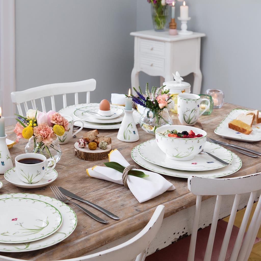 Villeroy & Boch Geschirr-Set »Frühstücks-Set Colourful Spring 12er Set bunt« Spülmaschinengeeignet, Mikrowellengeeignet