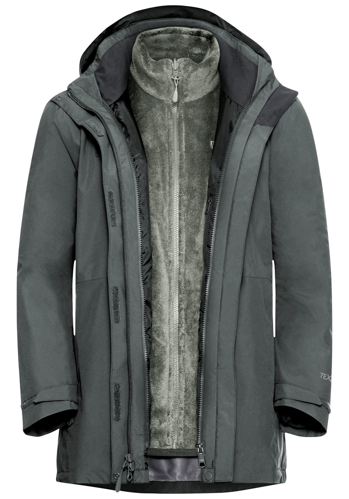 Jack Wolfskin 3-in-1-Funktionsjacke »ROTWAND 3IN1 JKT W«, mit Kapuze