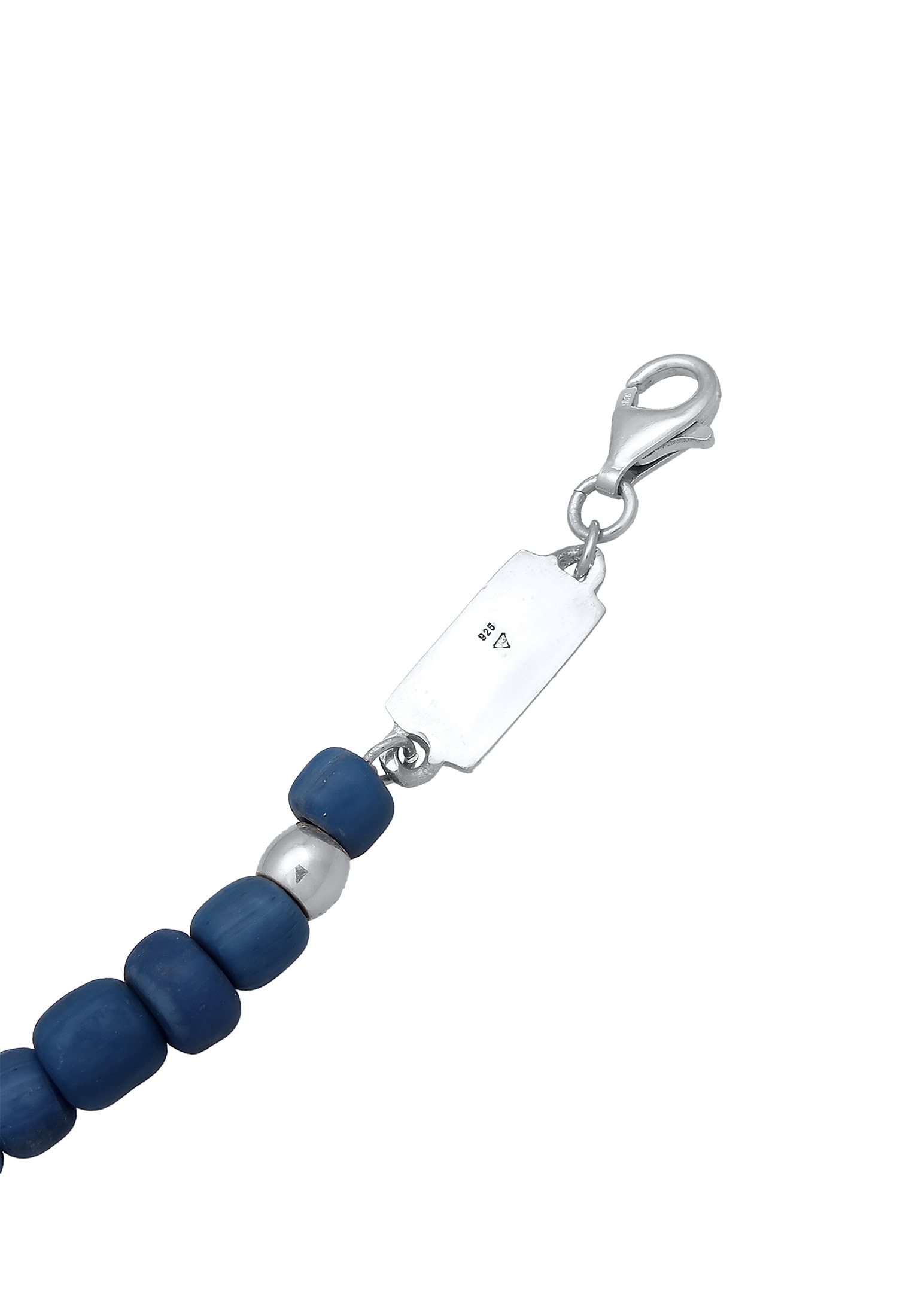 Kuzzoi Silberkette »Halskette Glas Beads Urban Style 925 Silber«