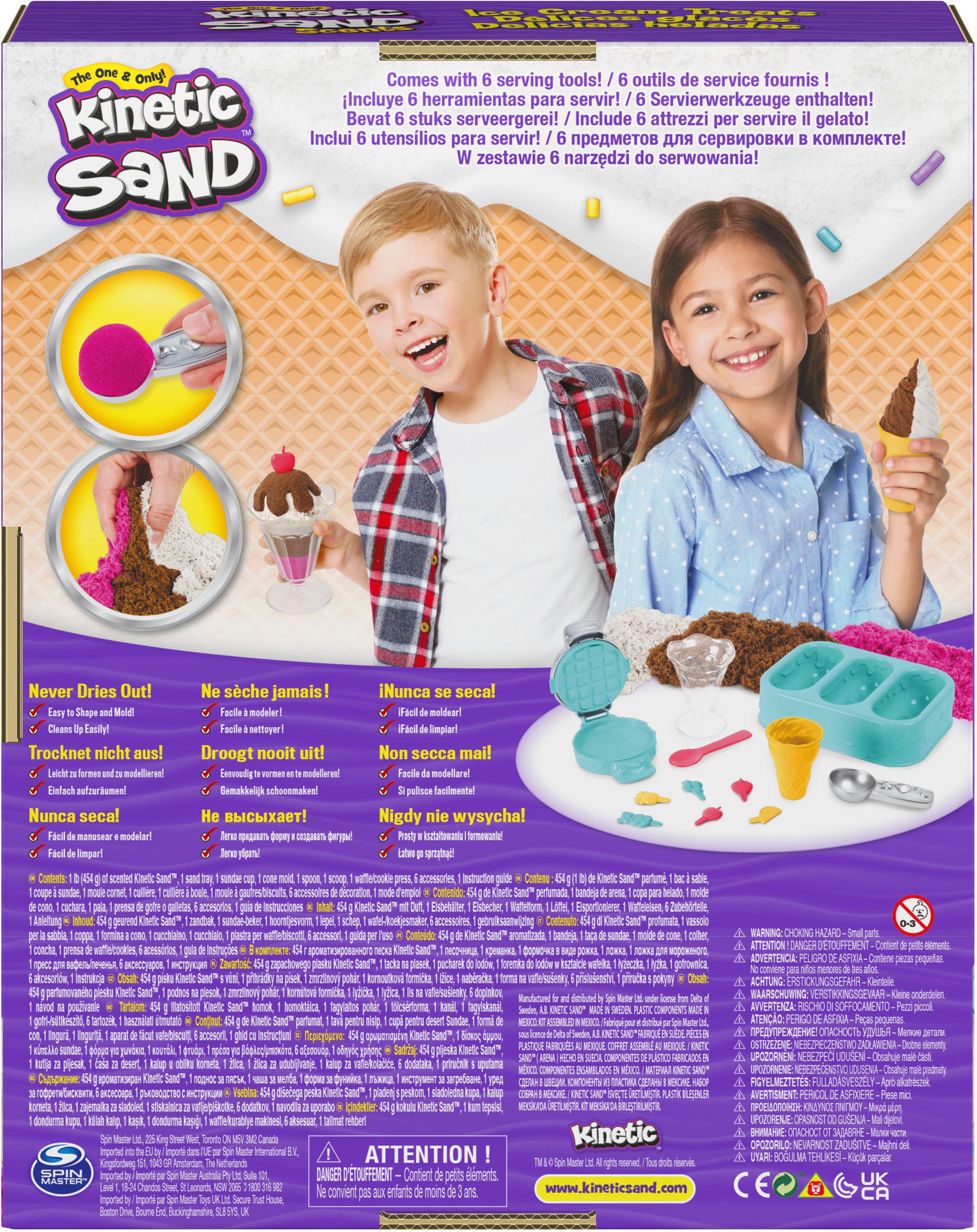 Spin Master Kreativset »Kinetic Sand, Eiscreme Set«, mit Duftsand