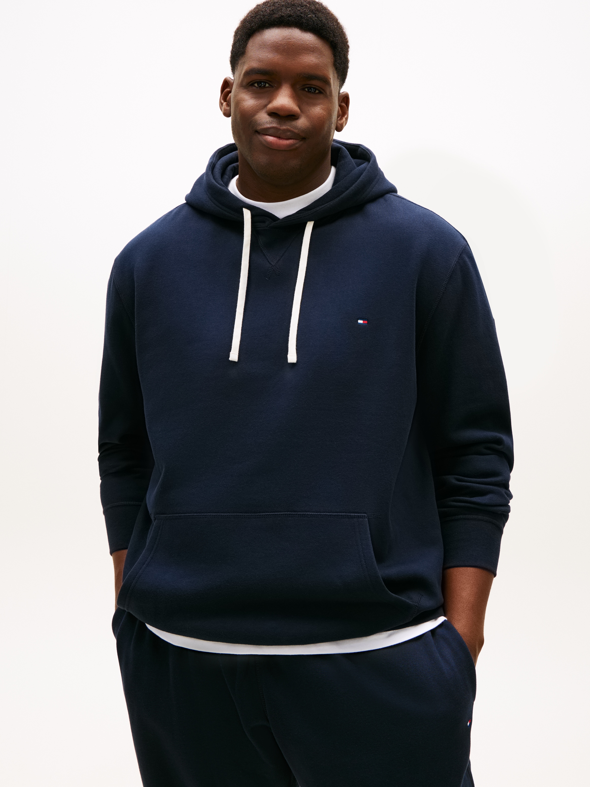 Tommy Hilfiger Big & Tall Sweatshirt »BT-ESSENTIAL FLEECE HOODY-B« in Großen Größen, Logostickerei