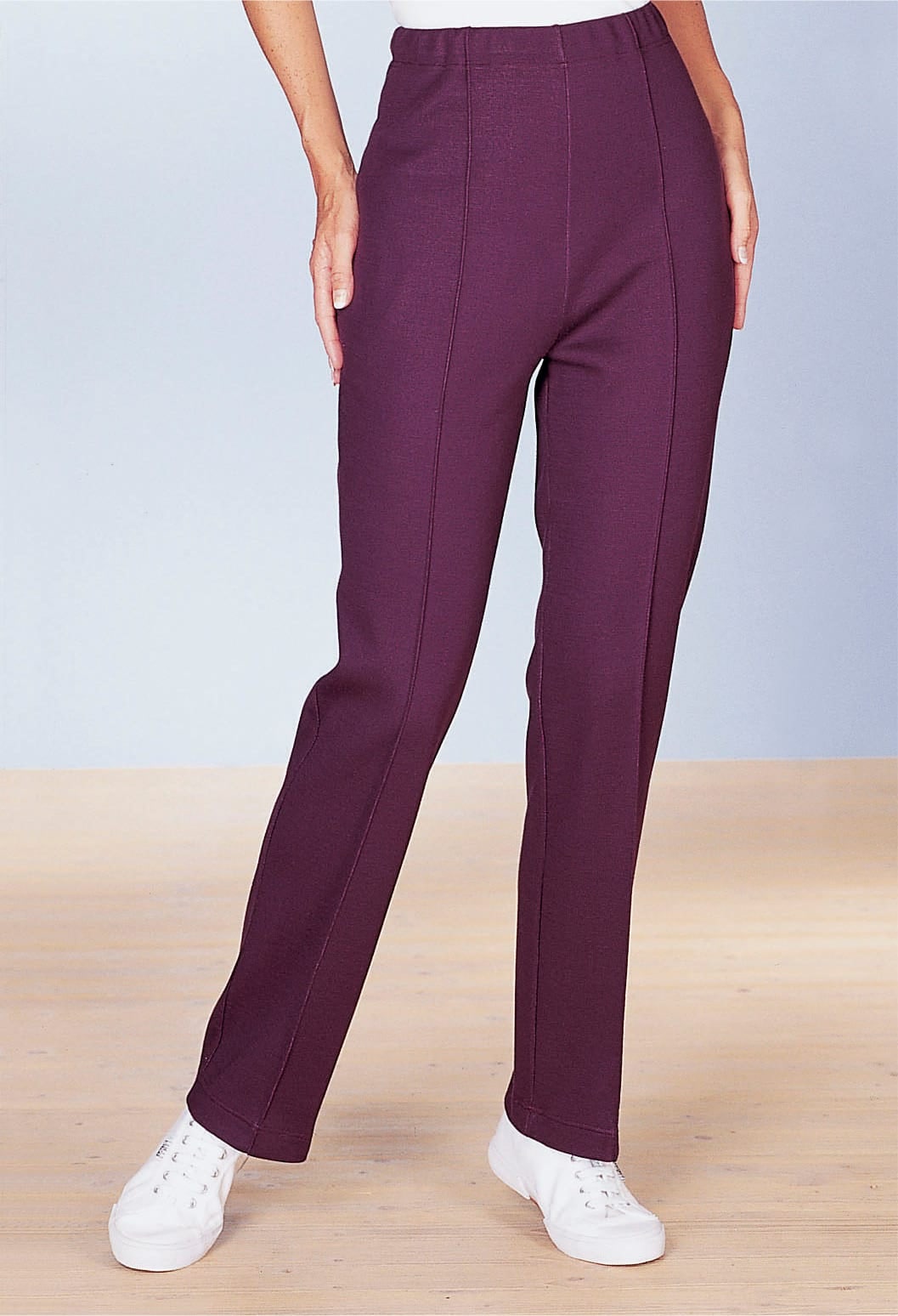 DamenWellnesshose in rot, Größe 21