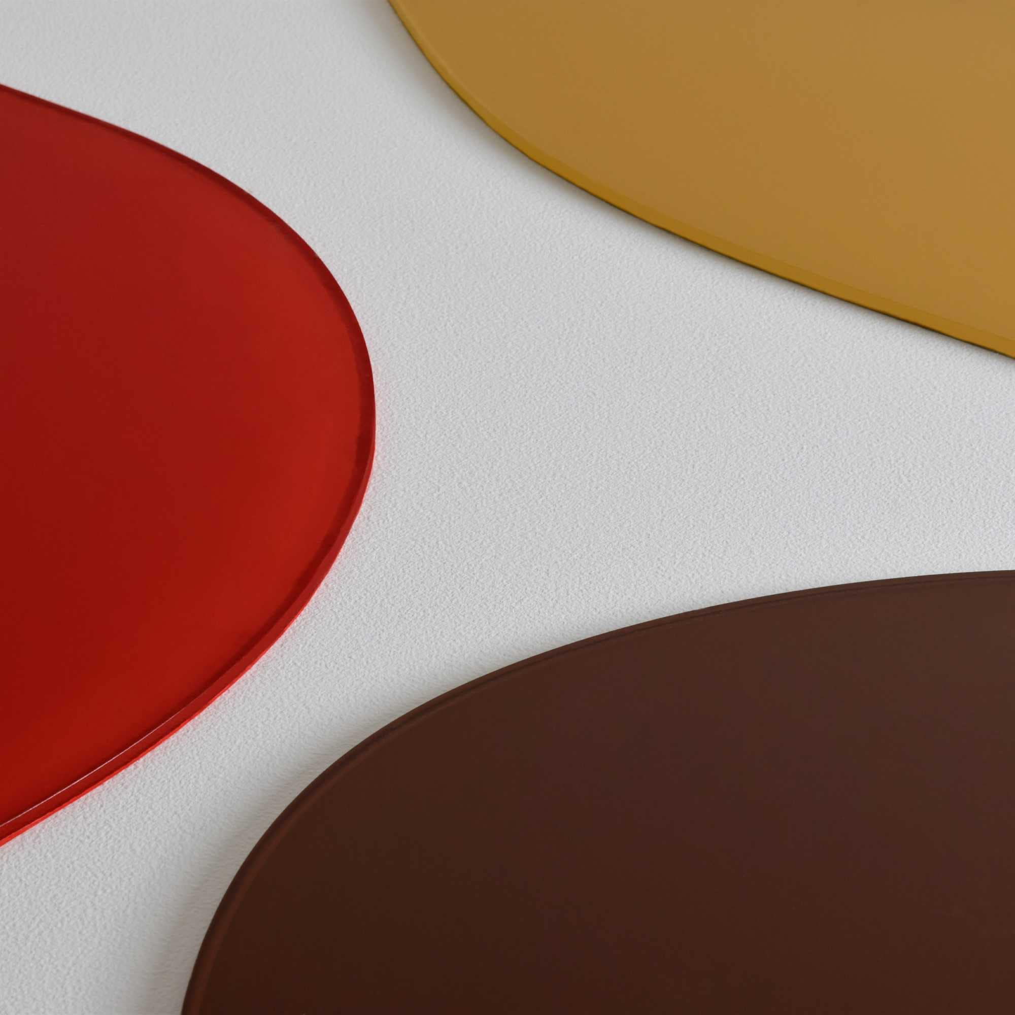 Reinders! Wandbild »Connected - terra teints«, Wohnzimmer - Abstrakte Formen - Rot - MDF - Abstrakt - 50x70 cm