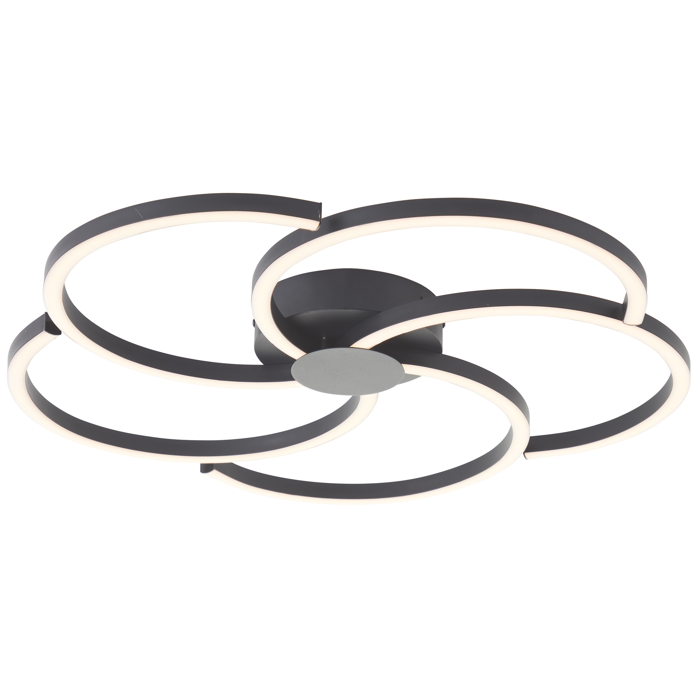 Brilliant LED Deckenleuchte »Fico«, Ø 57 cm, 3300 lm, 3000 K, 3-Stufen-dimmbar, Aluminium, schwarz
