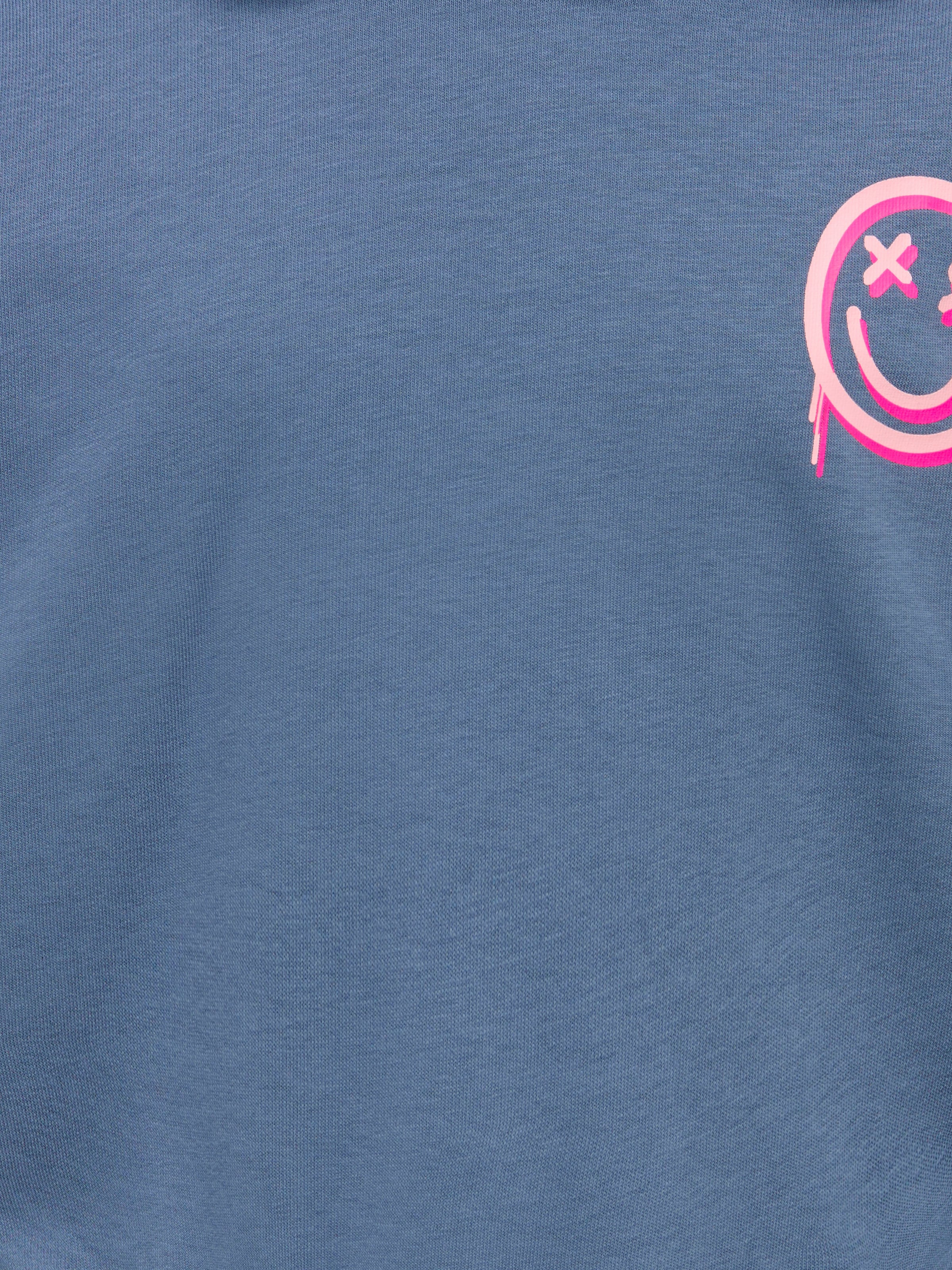 KIDS ONLY Kapuzensweatshirt »KOGSMILE LIFE L/S HOOD UB SWT NOOS«, Baumwollmischung, loose fit
