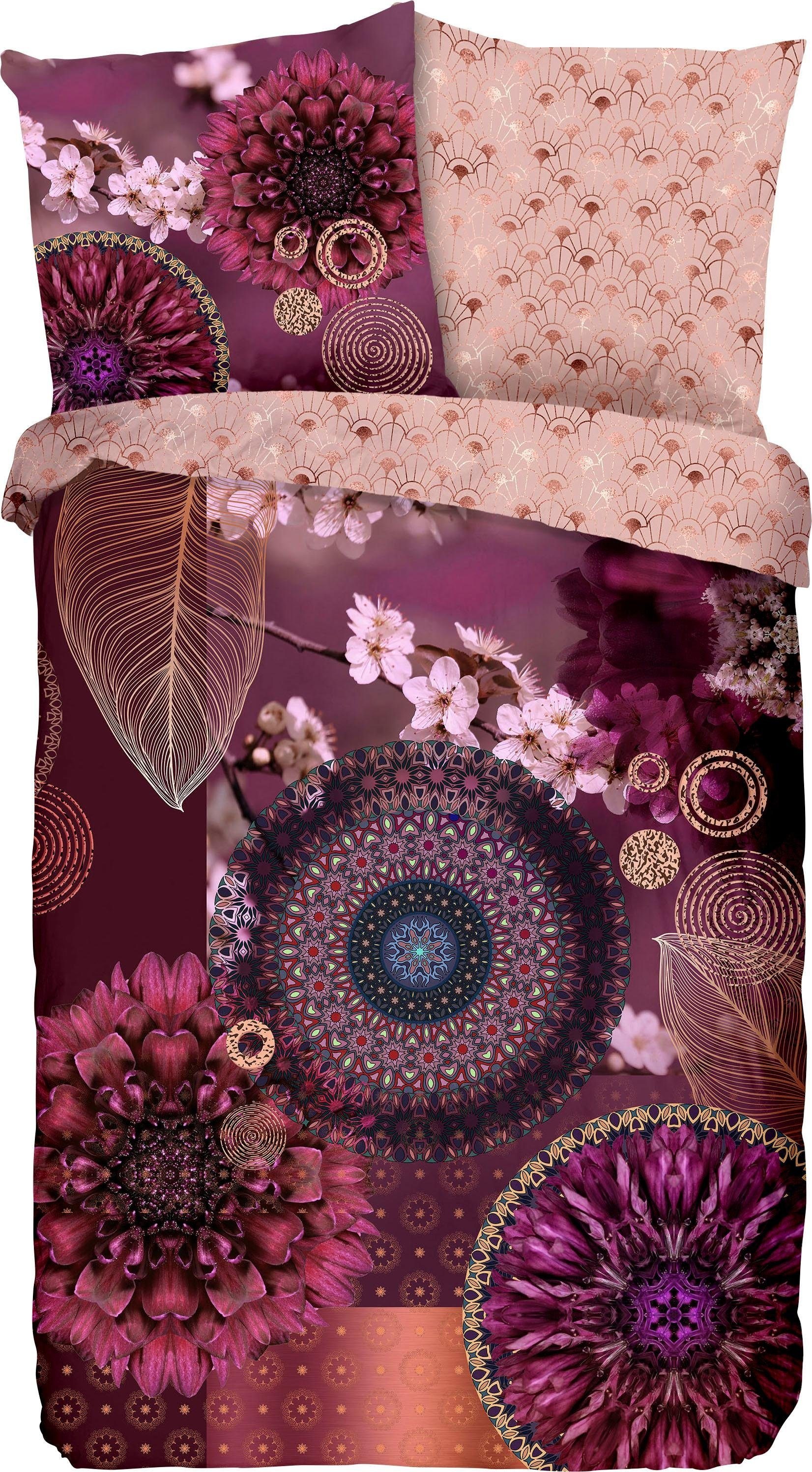 hip Wendebettwäsche »Aluna«, mit Blumenmandalas