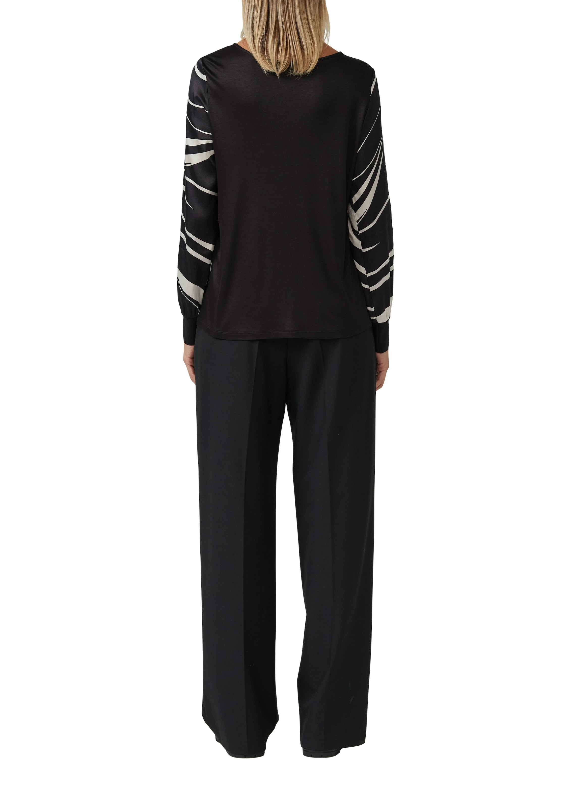 s.Oliver BLACK LABEL Langarmshirt, mit All-Over Print