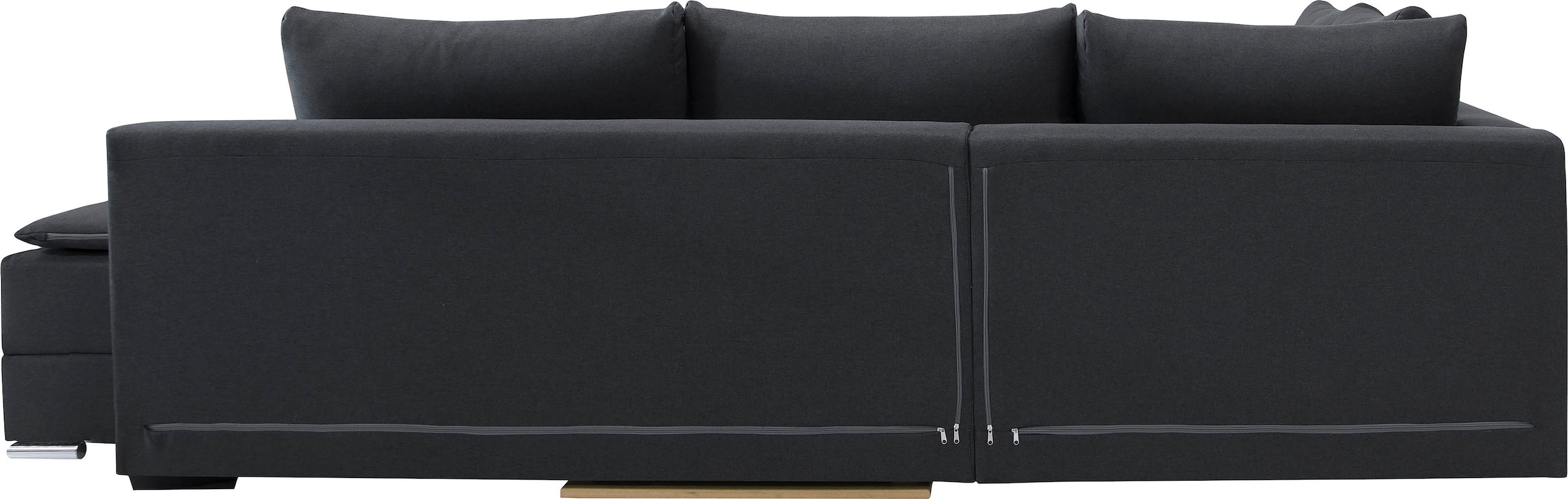 INOSIGN Ecksofa »Göteborg«, mit Boxspring-Bettfunktion und Bettkasten, Dauerschlaffunktion, Topper