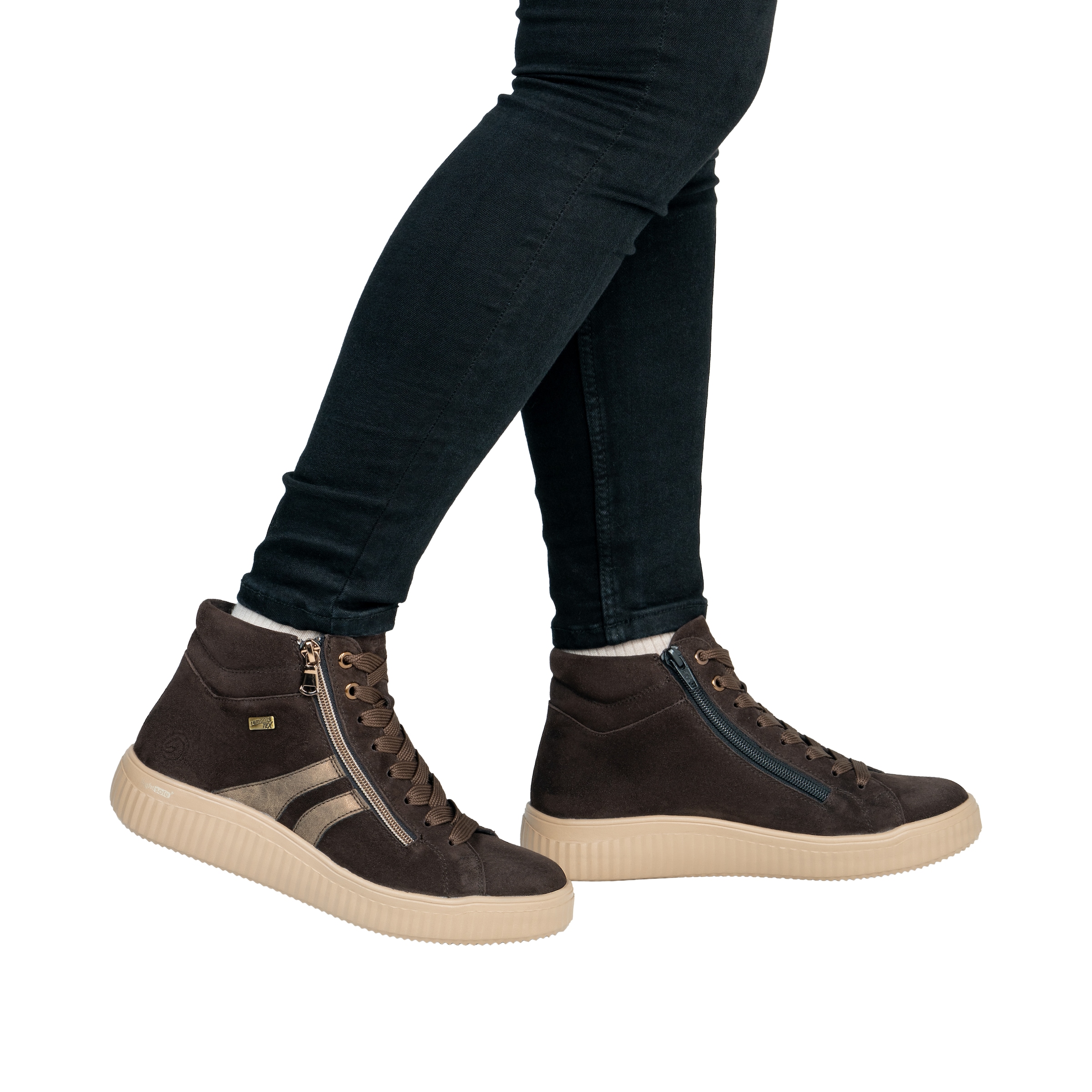 Remonte Winterboots  Sneakerboots, Stiefelette mit Reißverschlüssen, TEX-Membran