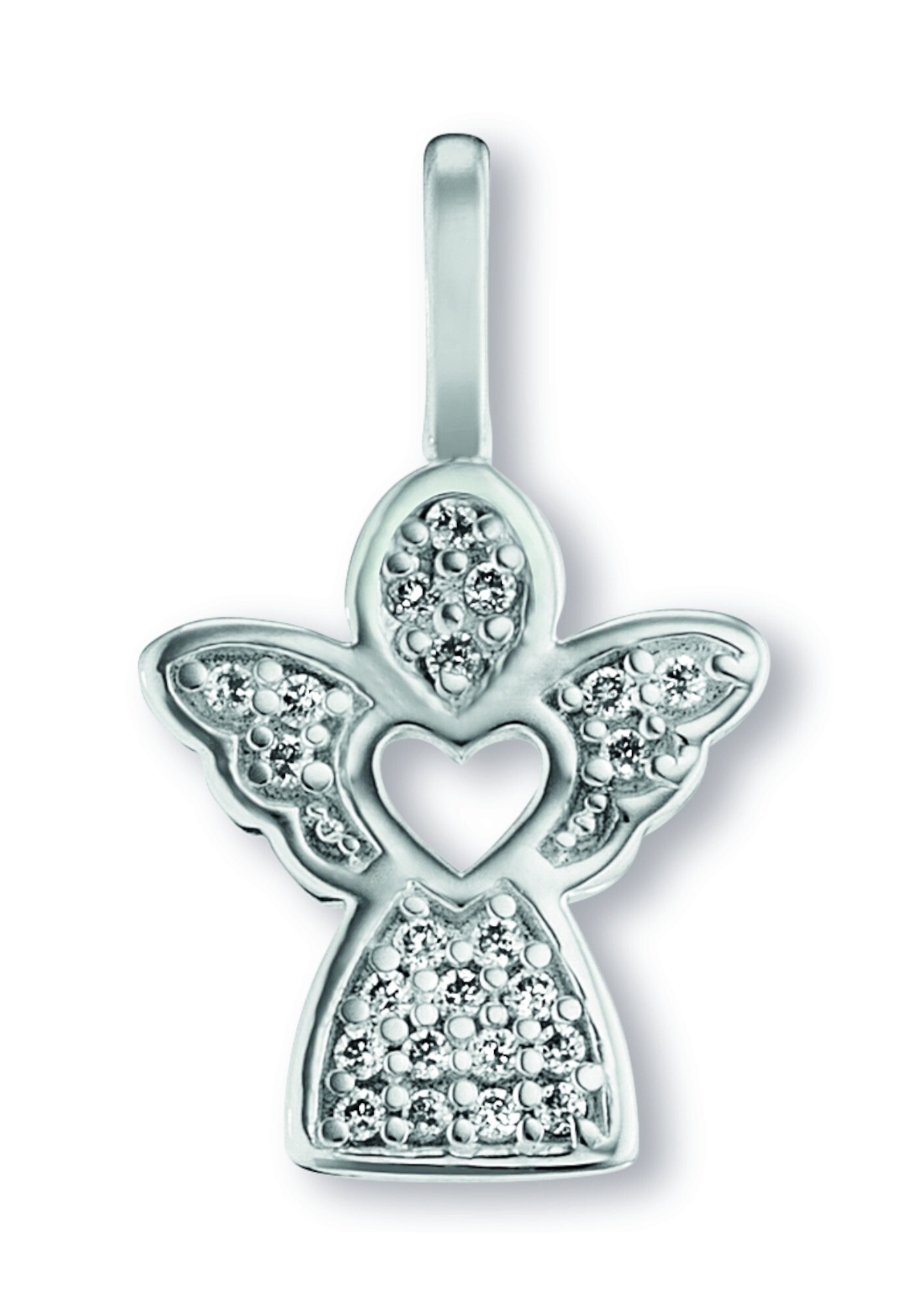 ONE ELEMENT Kettenanhänger »Zirkonia Engel Anhänger aus 925 Silber«