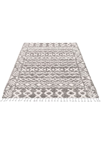 Carpet City Hochflor-Teppich »Pulpy 514«, rechteckig, 30 mm Höhe, mit Fransen, Wohnzimmer kaufen