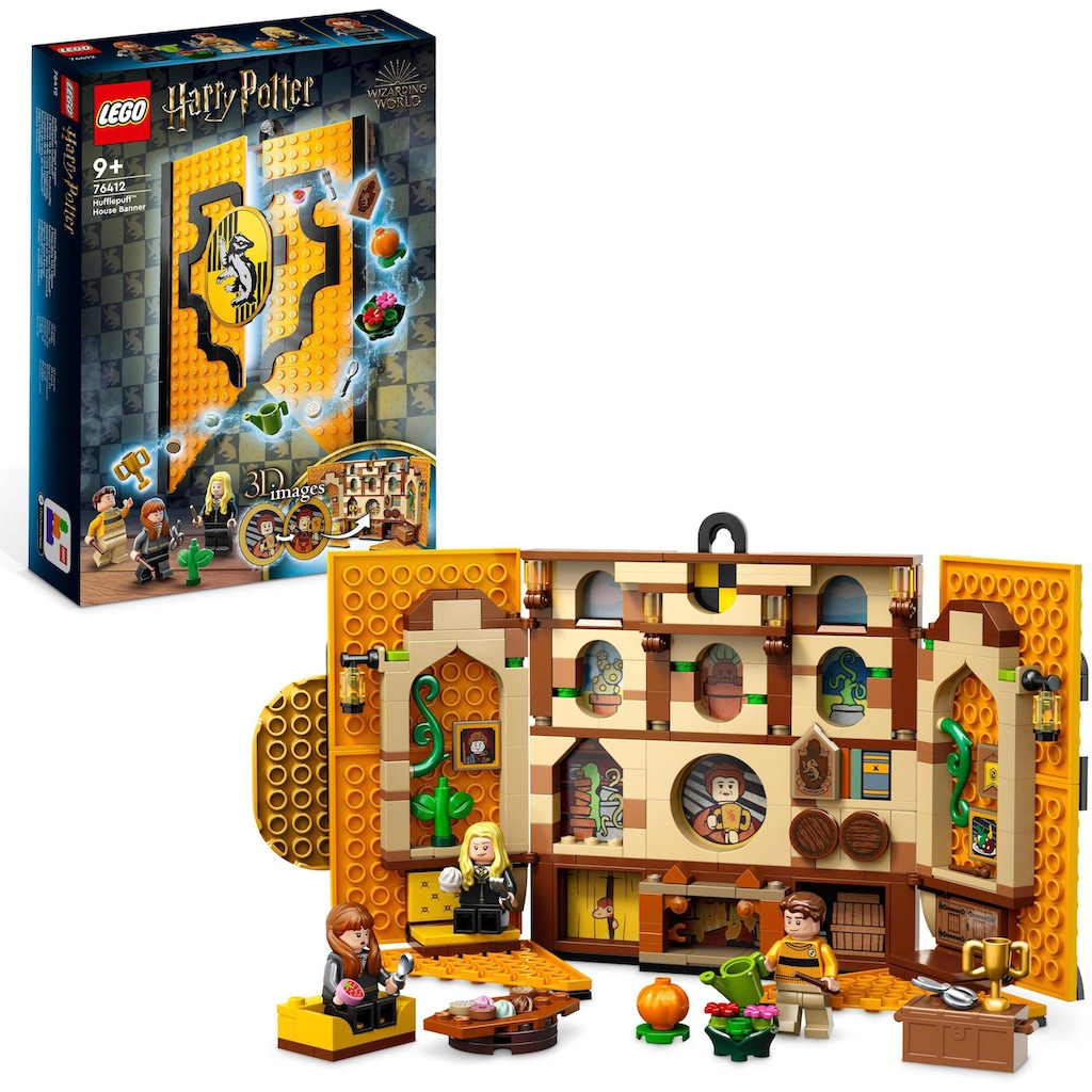 LEGO® Konstruktionsspielsteine »Hausbanner Hufflepuff (76412), LEGO® Harry Potter«, (313 St.)