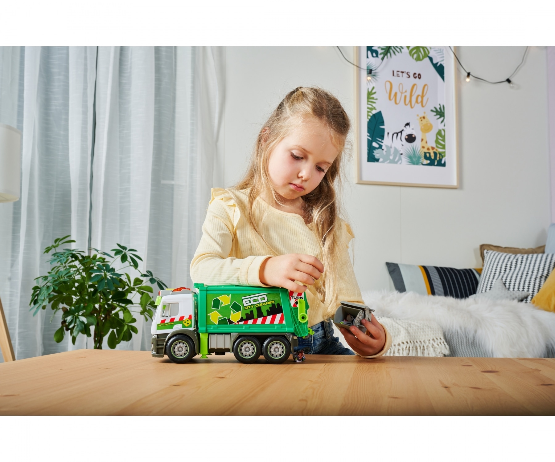 Dickie Toys Spielzeug-Müllwagen »Action Truck Müllauto« mit Licht und Sound