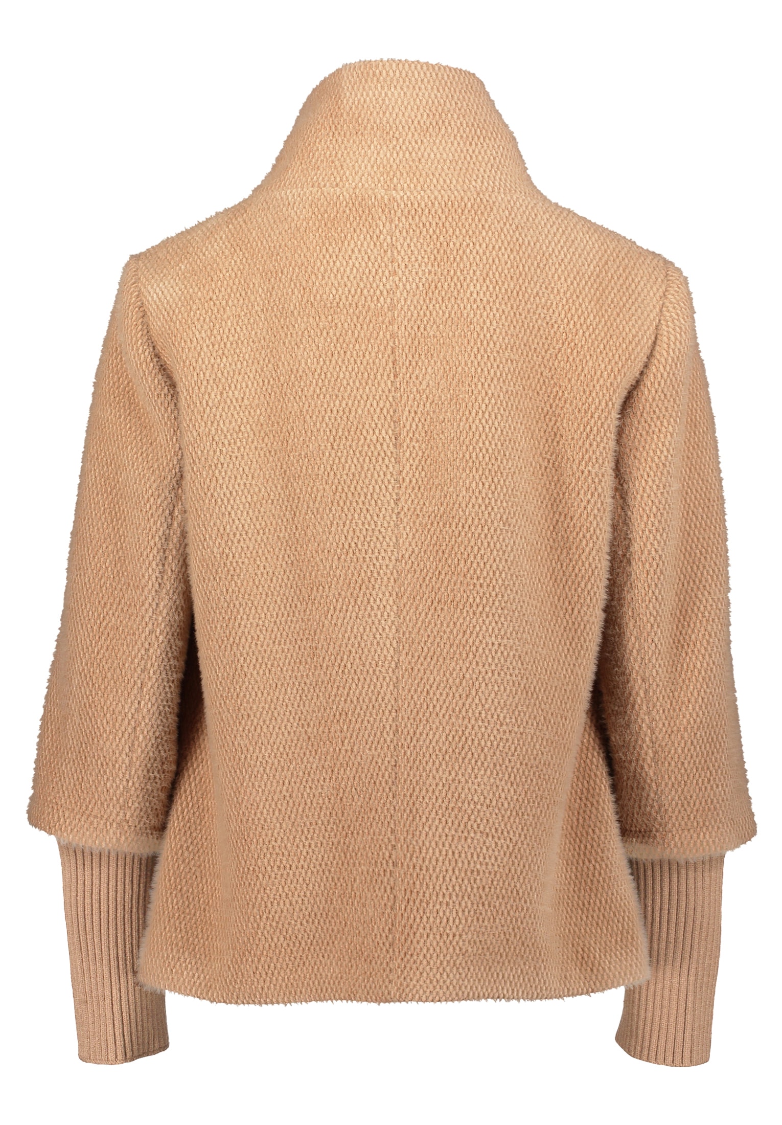 Betty&Co Plüschjacke »Kuscheljacke mit Rippbündchen«