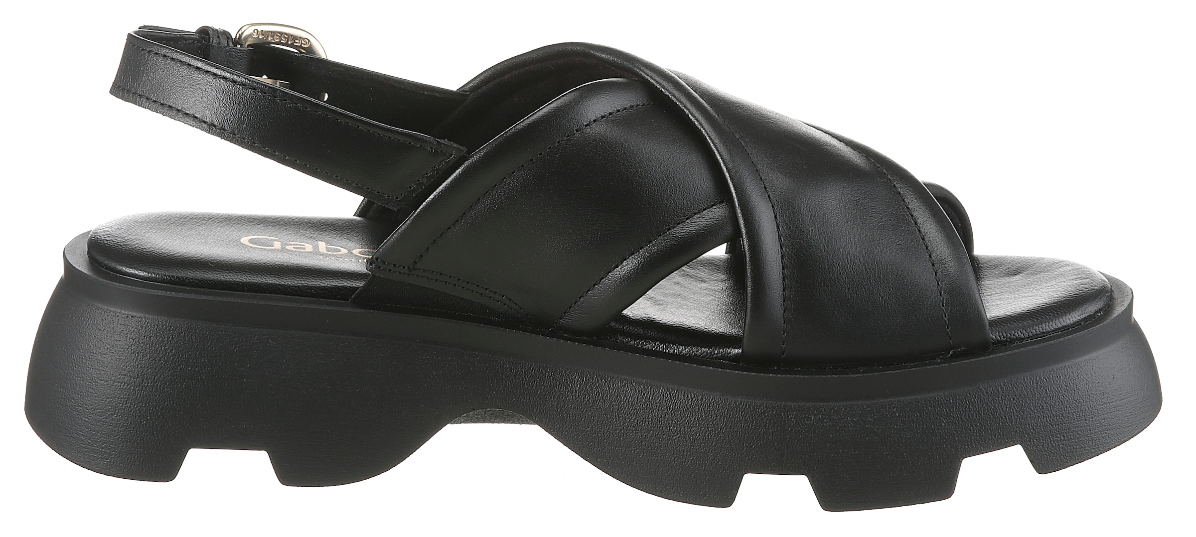 Gabor Sandalette »YORK«, Plateau, Riemchensandale, Sommerschuh in trendigem Look, G-Weite