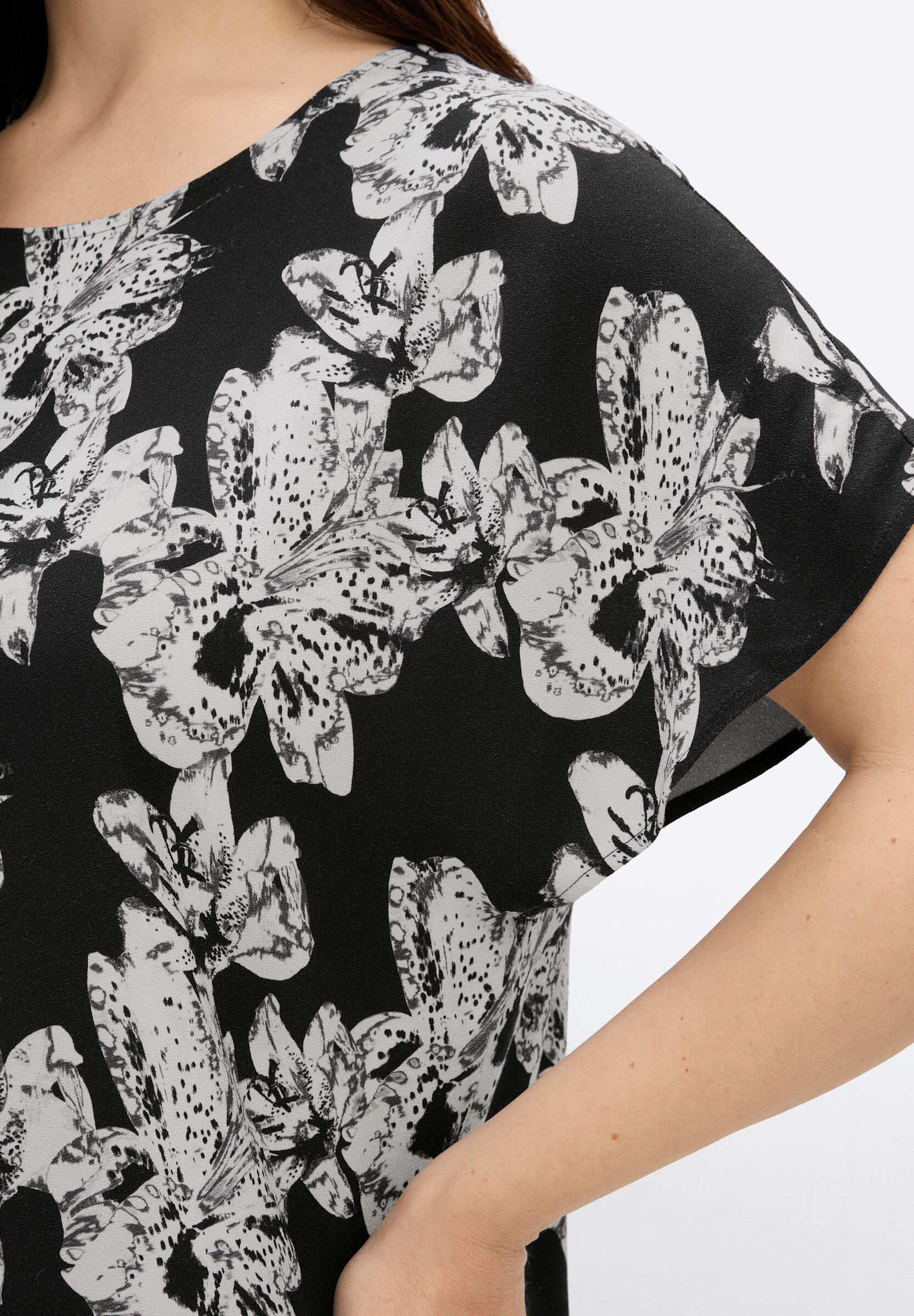 Sheego Longbluse »Tunika Tunika mit 3/4-Ärmeln«