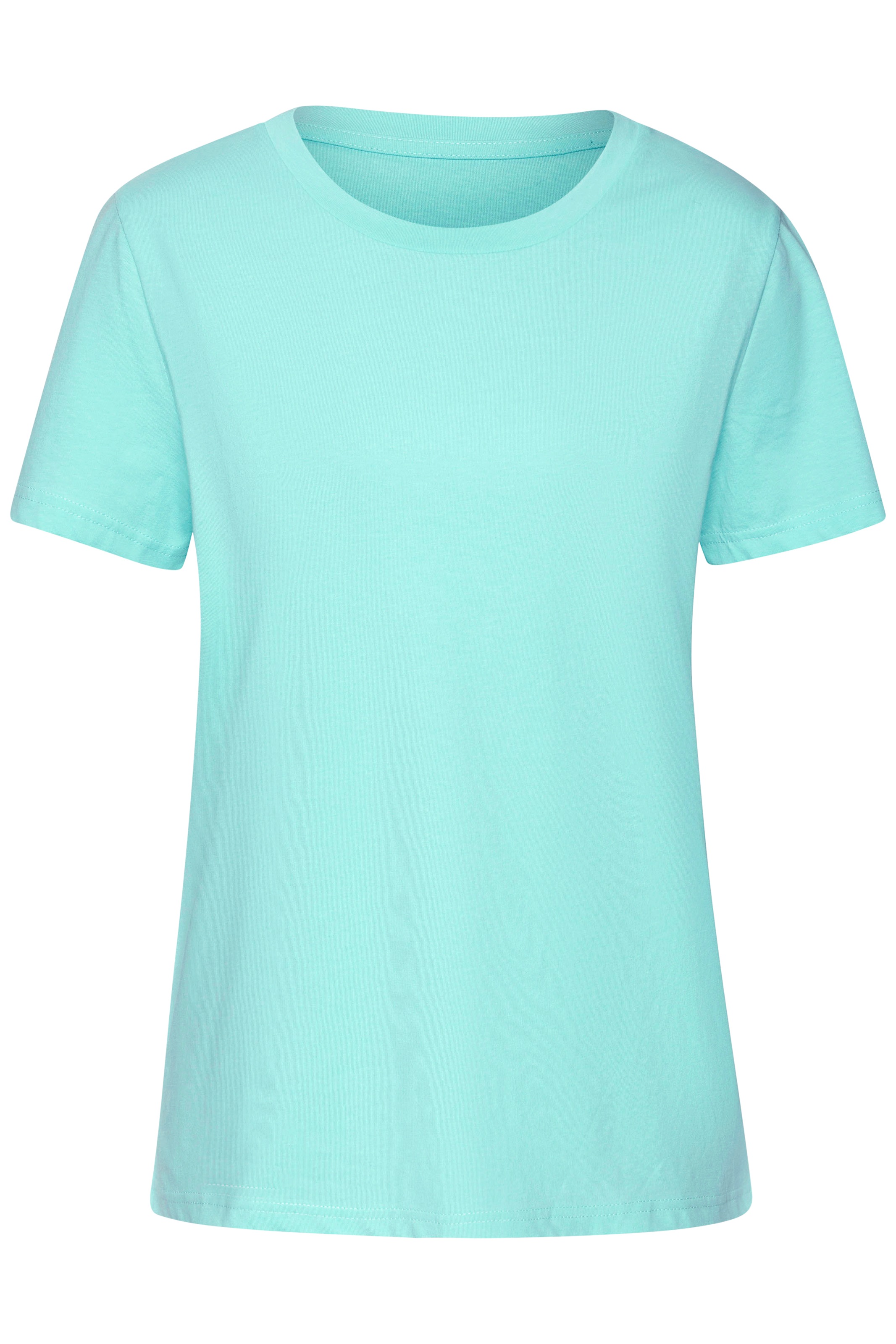Beachtime T-Shirt »mit modischem Schlitz am Saum«, aus hochwertiger Baumwoll-Qualität