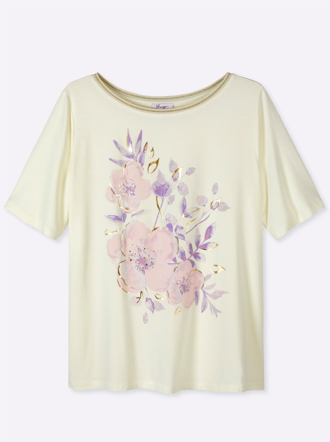 Sheego T-Shirt »Halbarmshirt« 1
