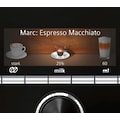 SIEMENS Kaffeevollautomat »EQ.9 s300 TI923509DE«, extra leise, automatische Milchsystem-Reinigung, bis zu 6 individuelle Profile, Schwarz