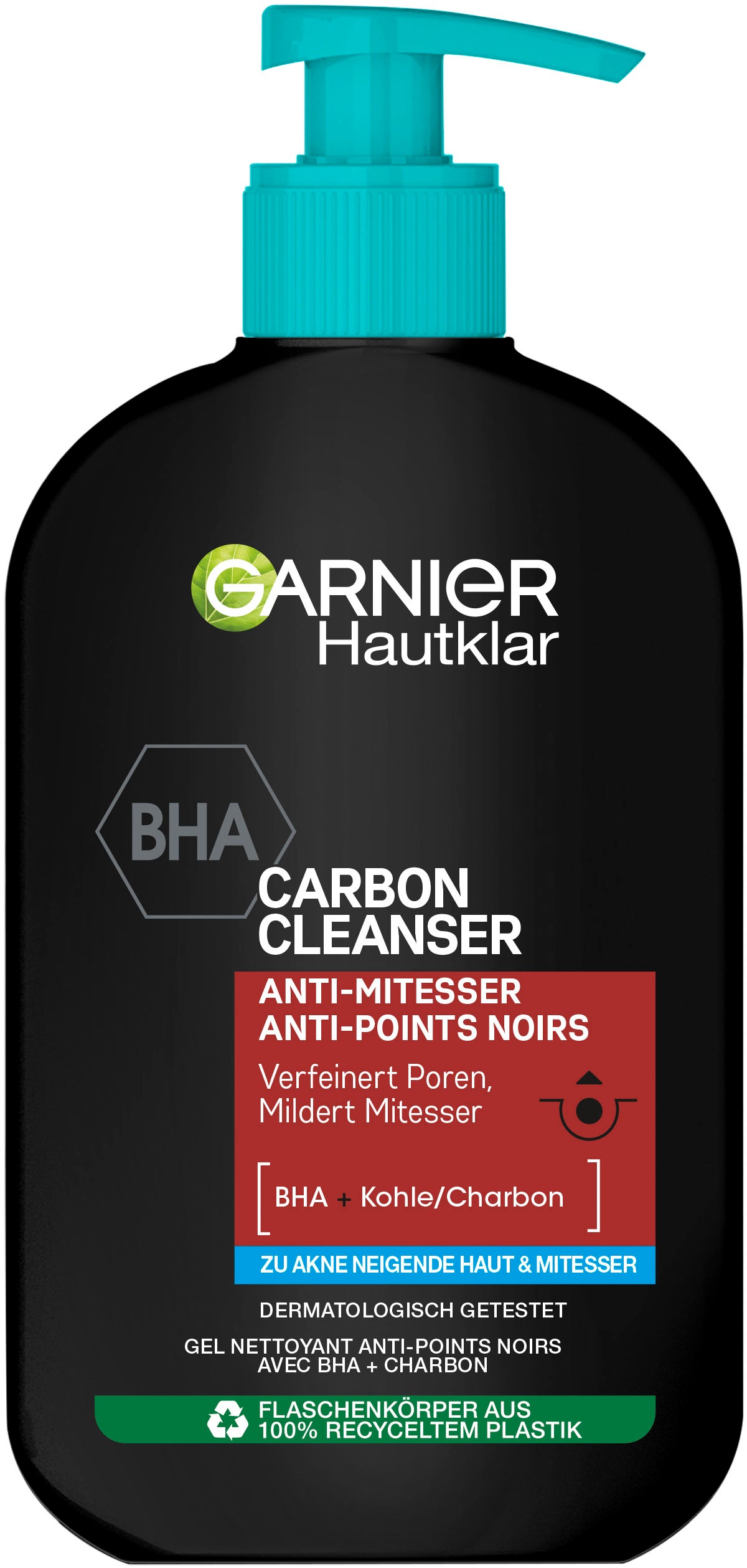 Gesichtsreinigungsgel »Garnier Waschgel BHA Carbon Cleanser«, mit hoher Wirkungskraft