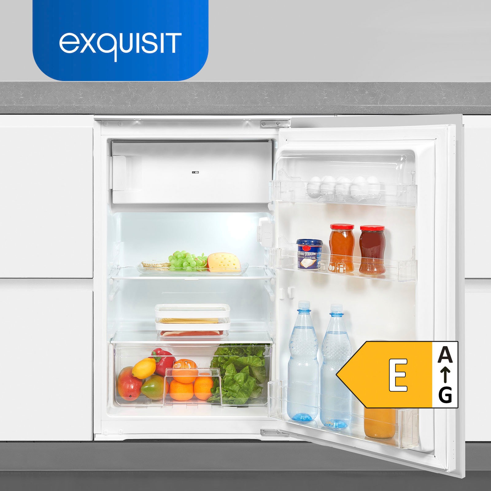 exquisit Einbaukühlschrank »EKS131-4-E-040E«, EKS131-4-E-040E, 88 cm hoch,  54 cm breit jetzt online bei OTTO