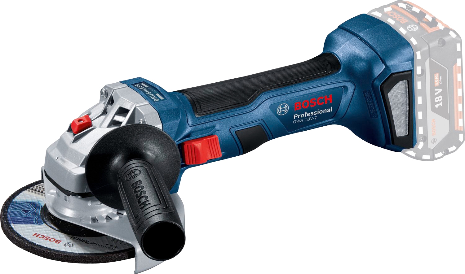 Bosch Professional Akku-Winkelschleifer »GWS 18V-7 Professional«, kompakt und... kaufen