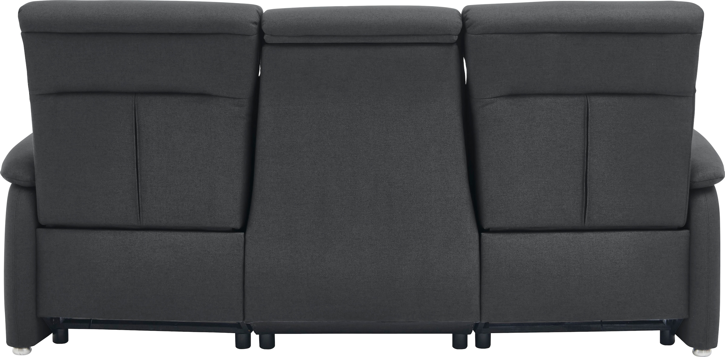 Home affaire 3-Sitzer »Turin mit Steckdose und USB-Port auch in Easy care-Bezug«, 2 x vollmotorische Relaxfunktion, herunterklappbarer Tisch