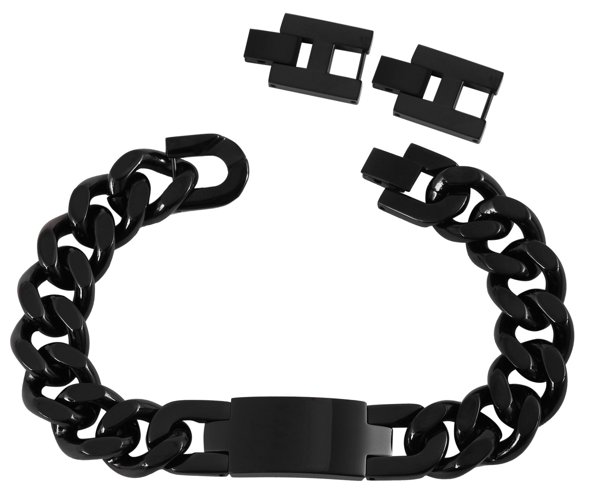 Adelia´s Panzerarmband »Herren Armband ¿ Panzerarmband aus Edelstahl 21,5 cm«