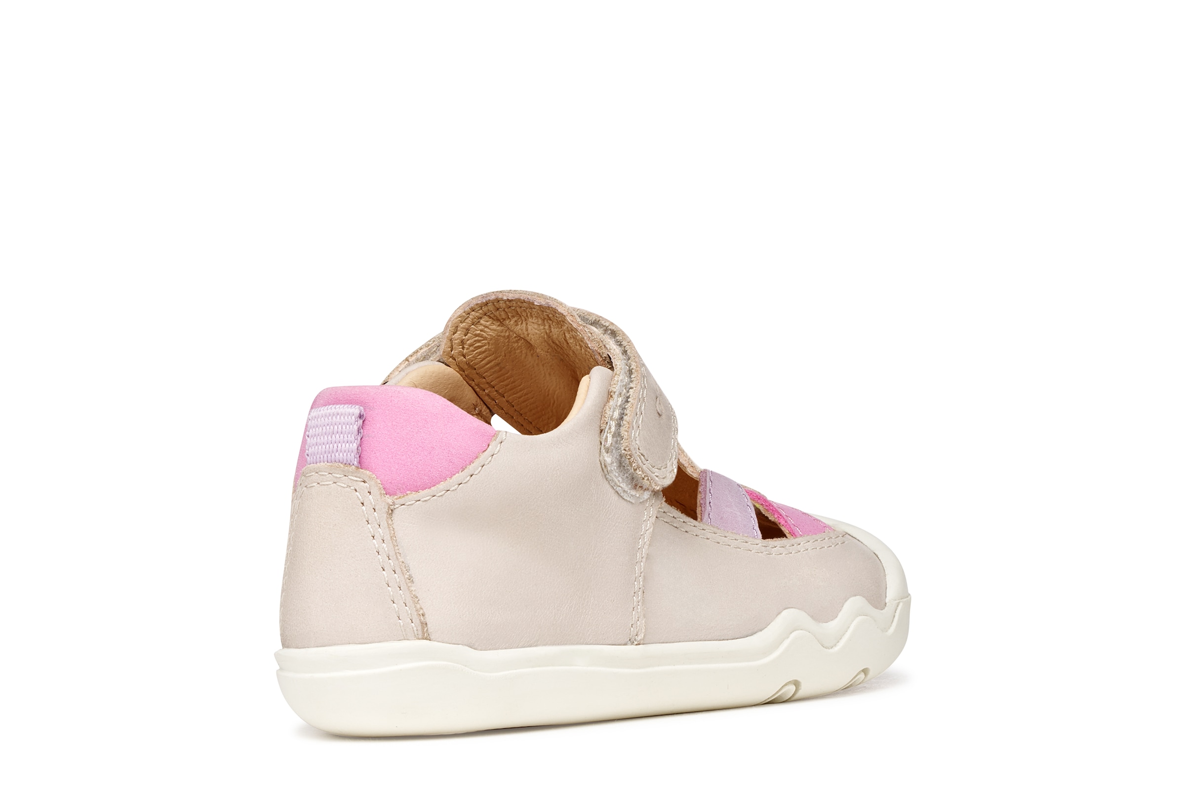 Geox Lauflernschuh »B STEPPIEUP GIRL«  Babyschuh, Sommerschuh, Klettschuh, Größenschablone zum Download