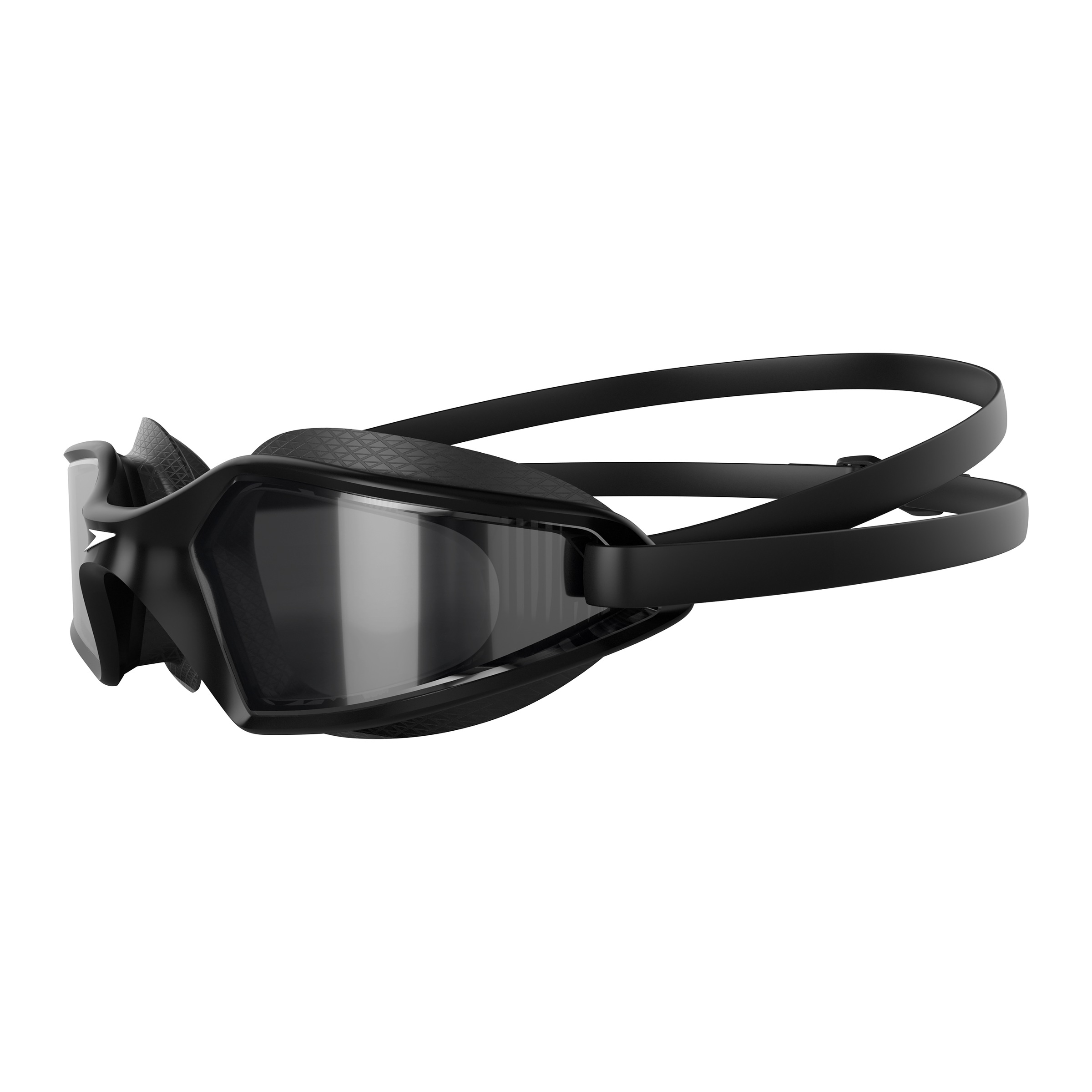 Speedo Schwimmbrille »HYDROPULSE GOGGLE AU BLACK/GREY« für klare Sicht unter Wasser, bequemer Sitz, verstellbares Band