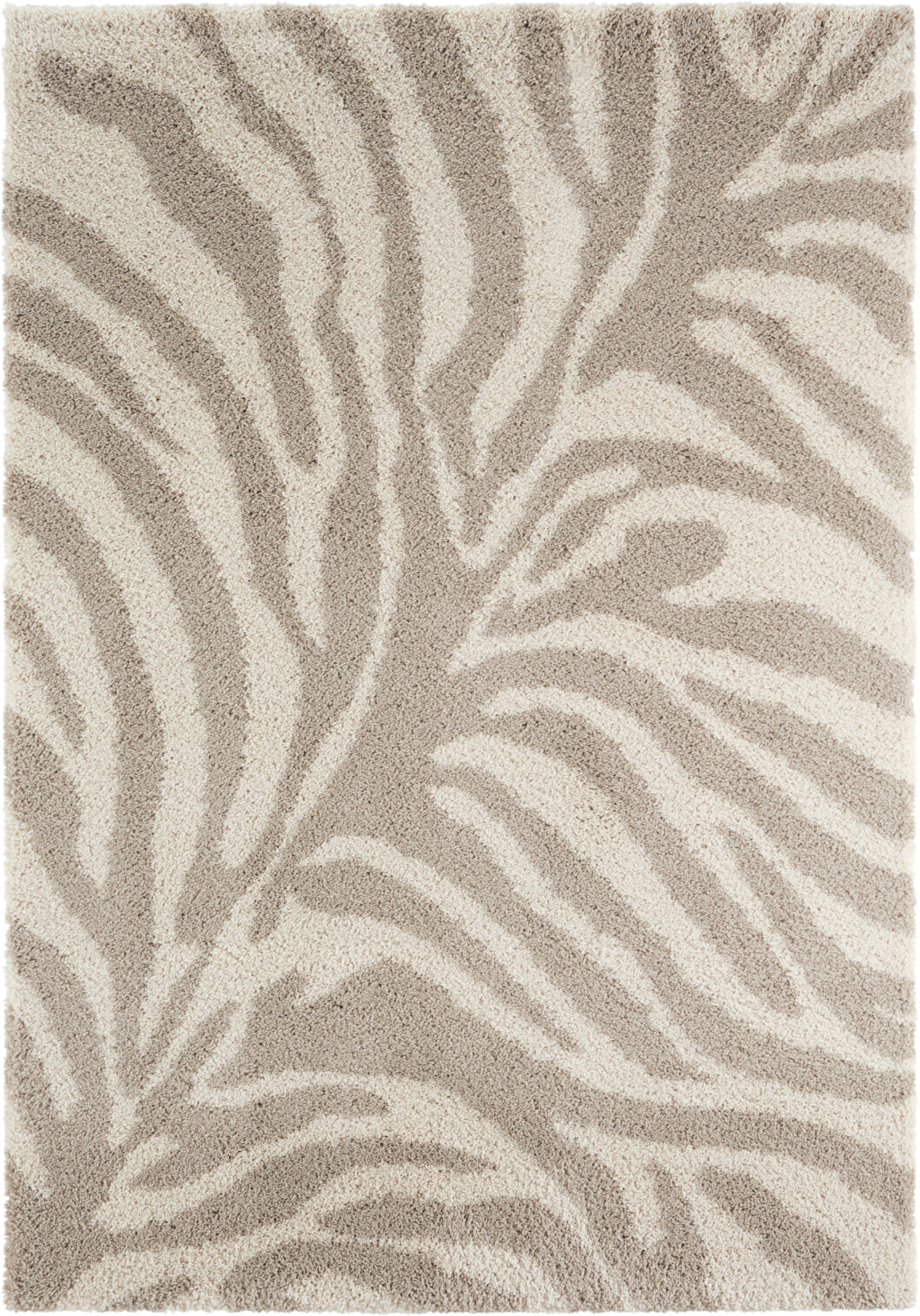 HANSE Home Hochflor-Teppich »Desert«, rechteckig, 35 mm Höhe, Zebra Design, besonders weich durch Microfaser, Robust, Pflegeleicht