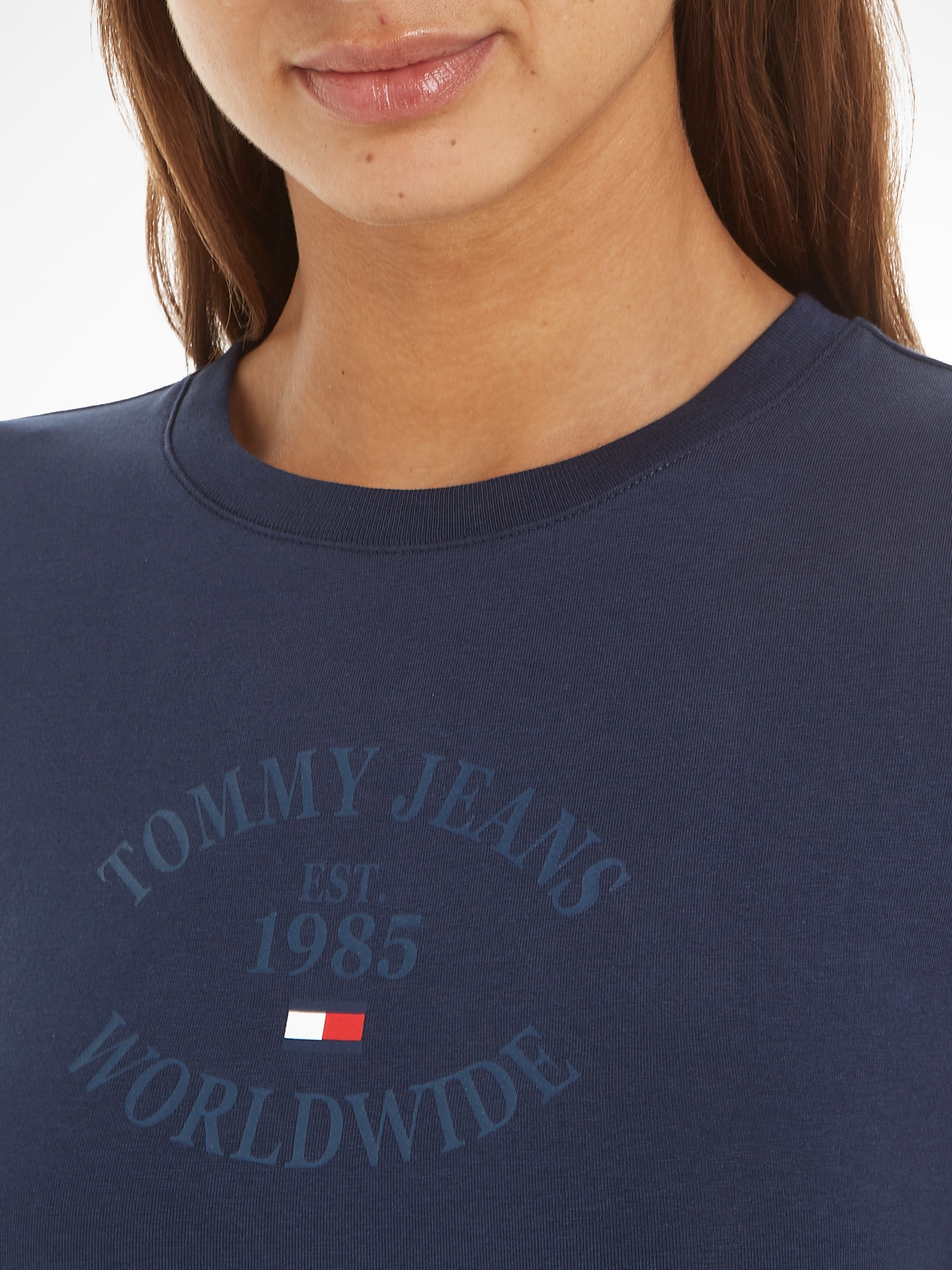 WORLDWIDE mit Jeans Jerseykleid »TJW bei Tommy Logodruck BODYCON«, BBY OTTO online
