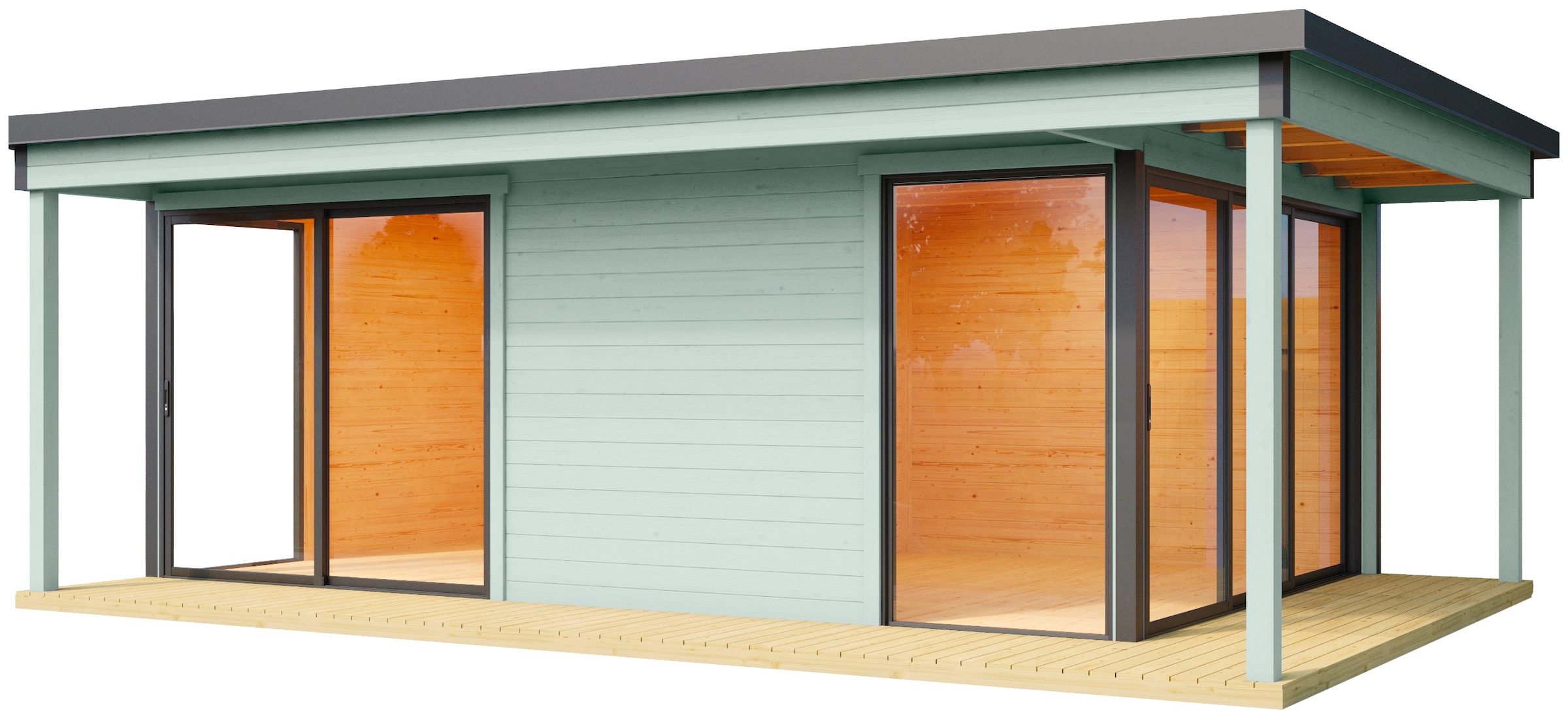 LASITA MAJA Gartenhaus »Domeo 3 Loggia Gletschergrün«, (Set), mit Überdachung,... kaufen
