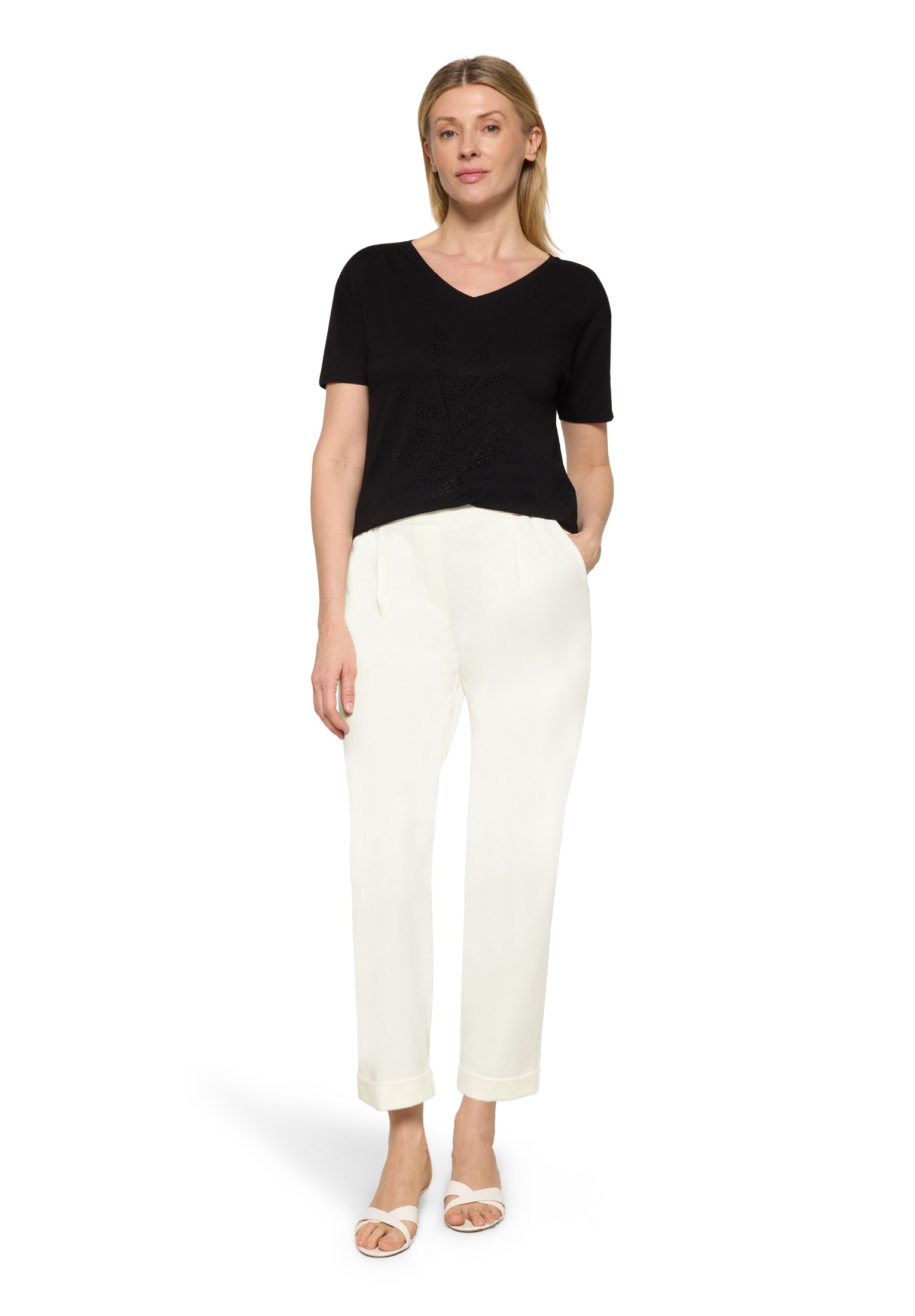 Betty Barclay Rundhalsshirt »Casual-Shirt mit V-Ausschnitt«