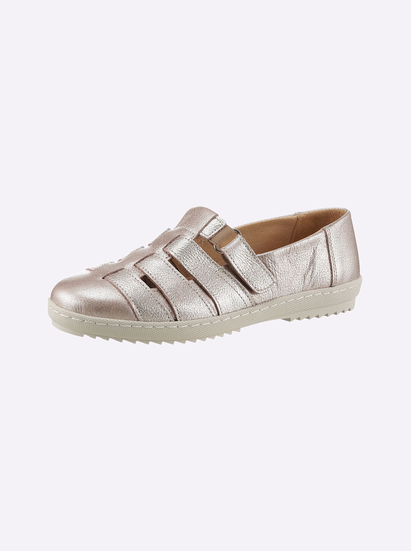 Heine Damen Slipper in rosegold, Größe 35