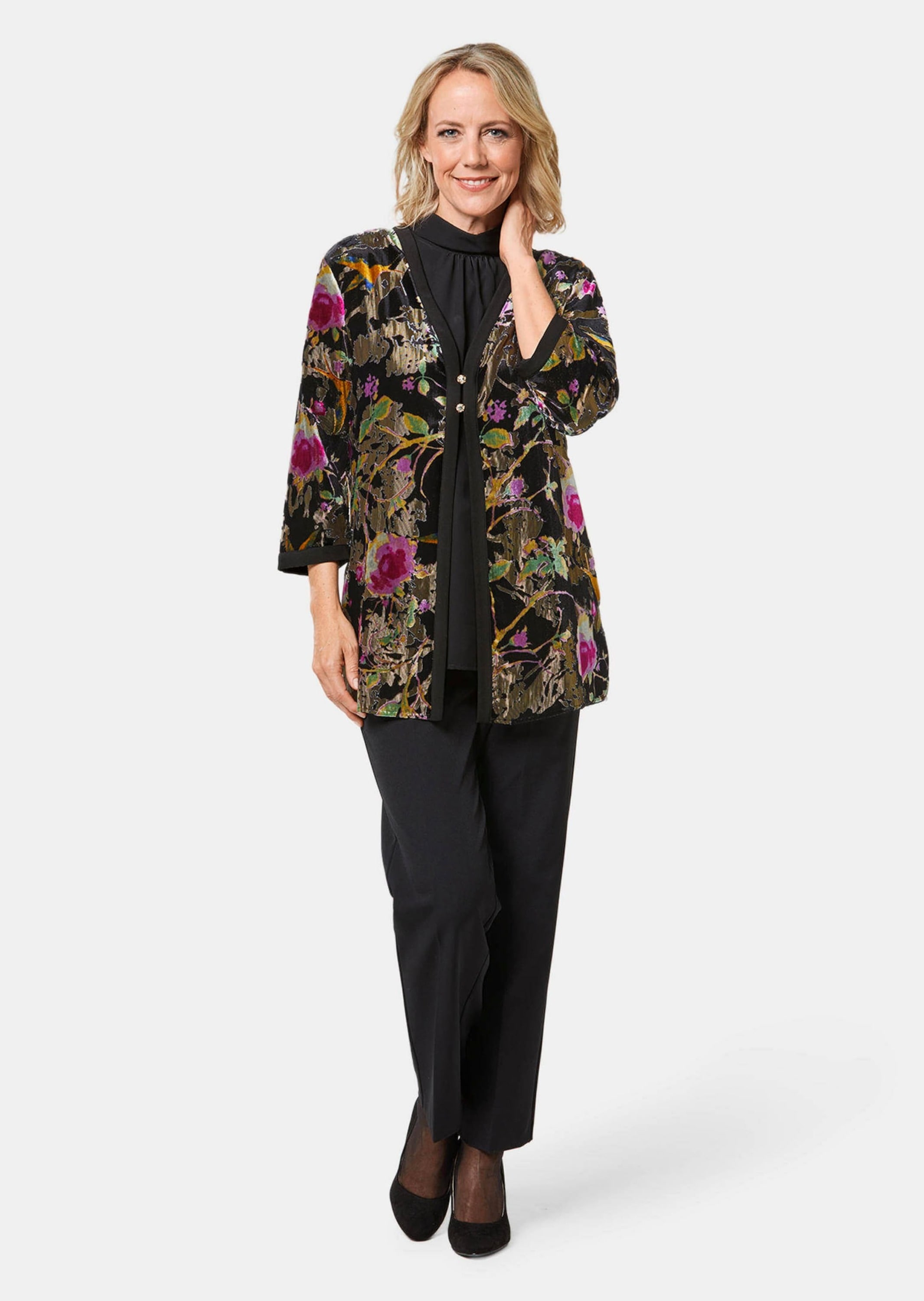 GOLDNER Jackenblazer »Exquisites Samtausbrennerjäckchen«