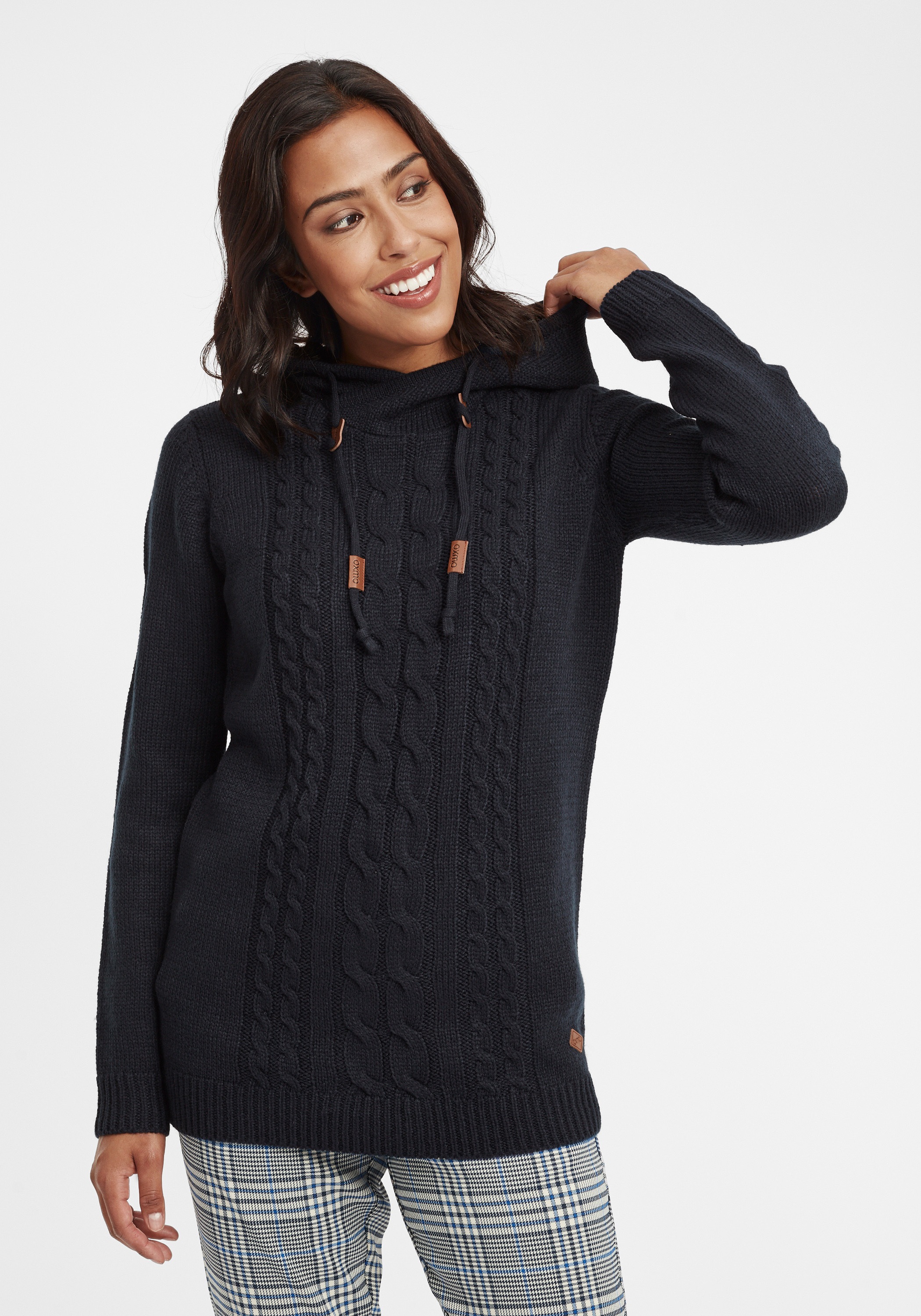 OXMO Strickjacke »Strickpullover OXCable«