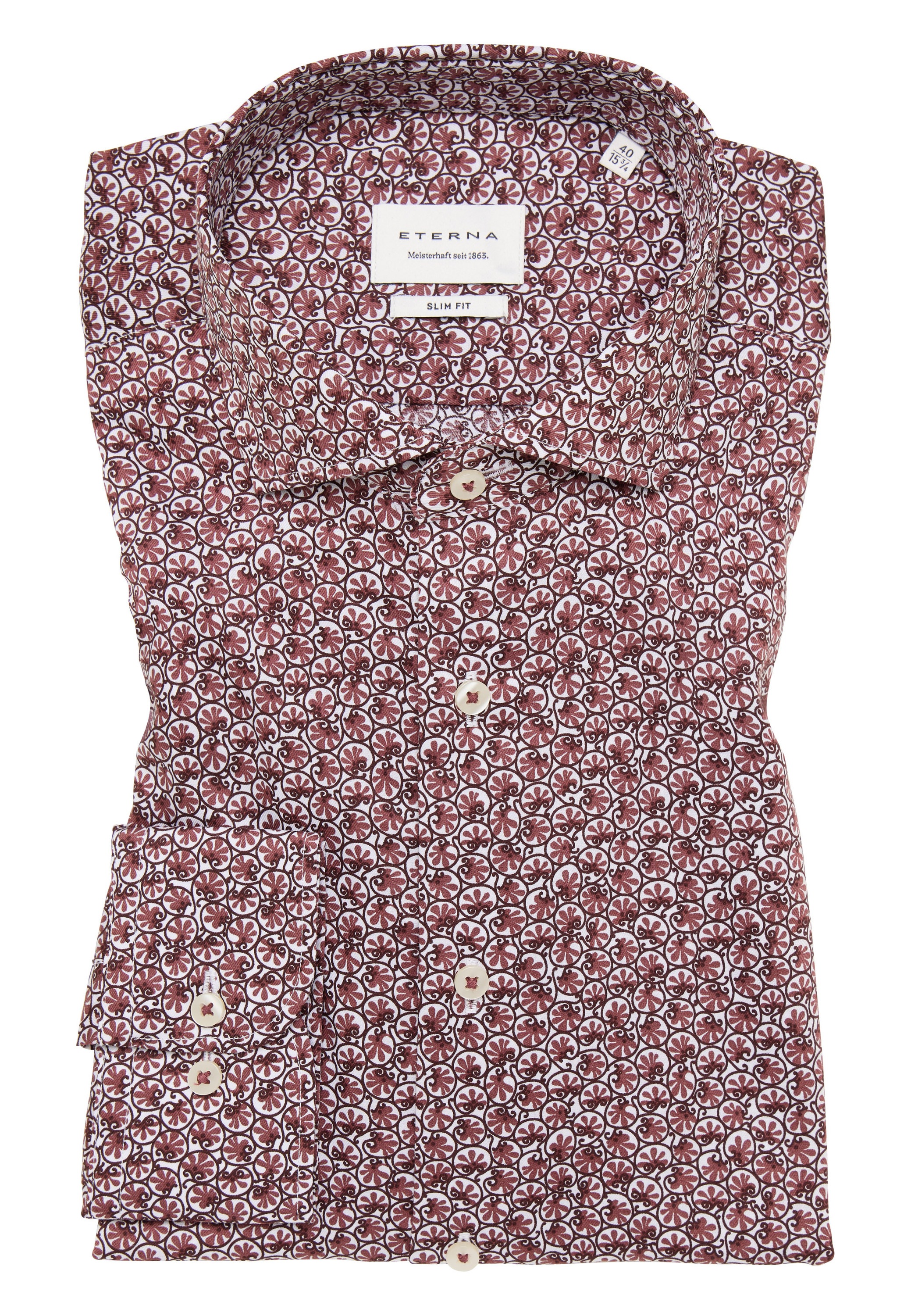Eterna Langarmhemd »SLIM FIT«, NON IRON (bügelfrei)